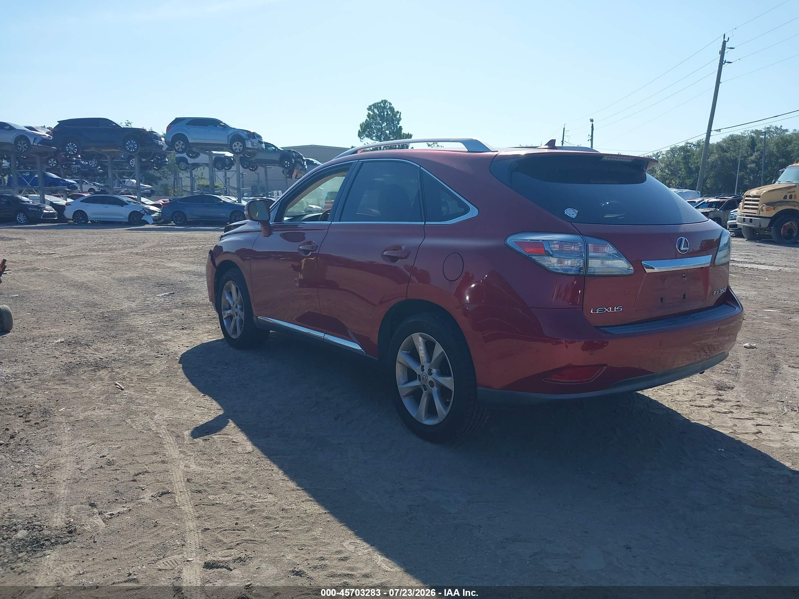 2010 Lexus Rx 350   Красный vin: JTJZK1BA2A2410394