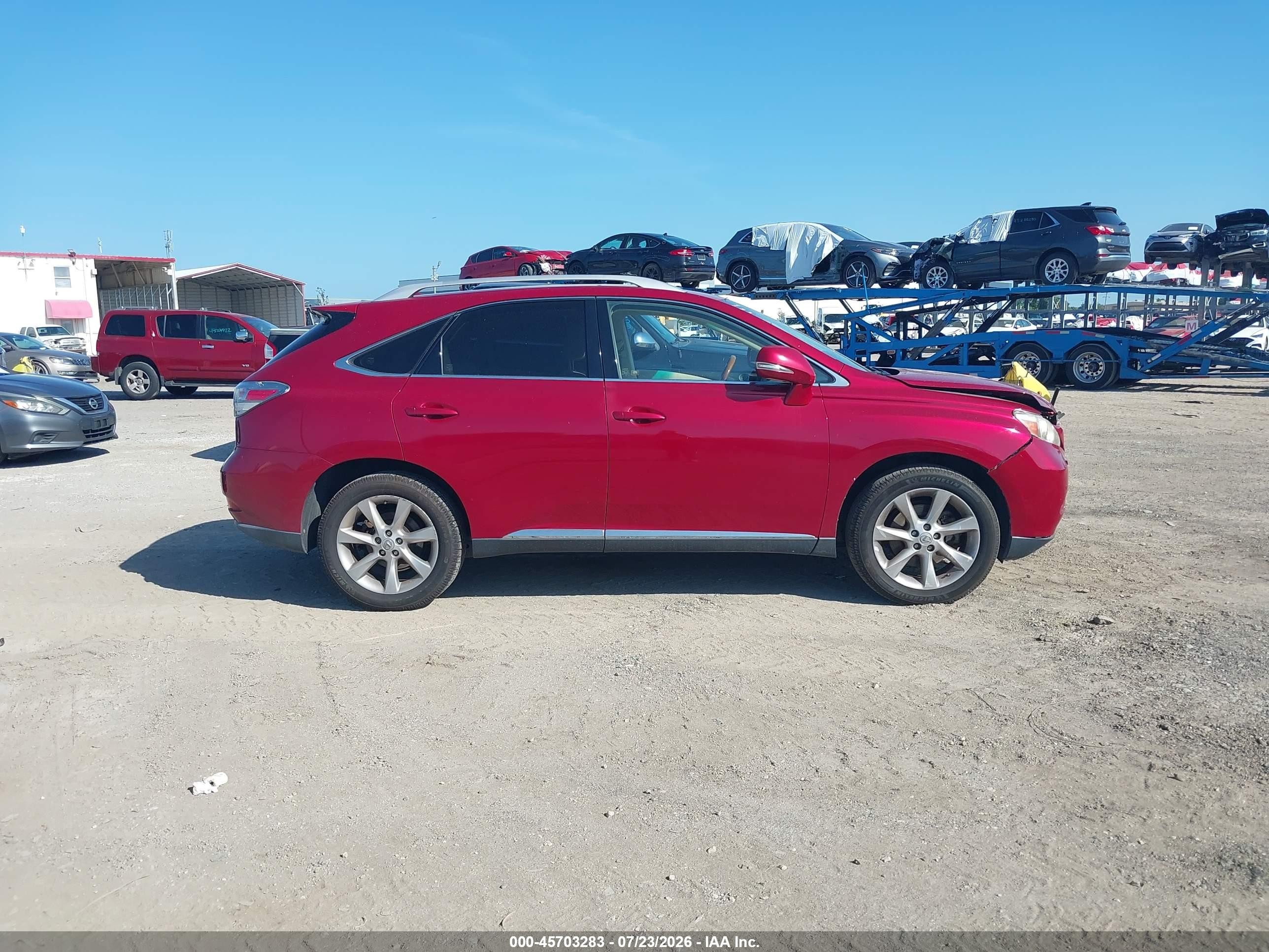 2010 Lexus Rx 350   Красный vin: JTJZK1BA2A2410394