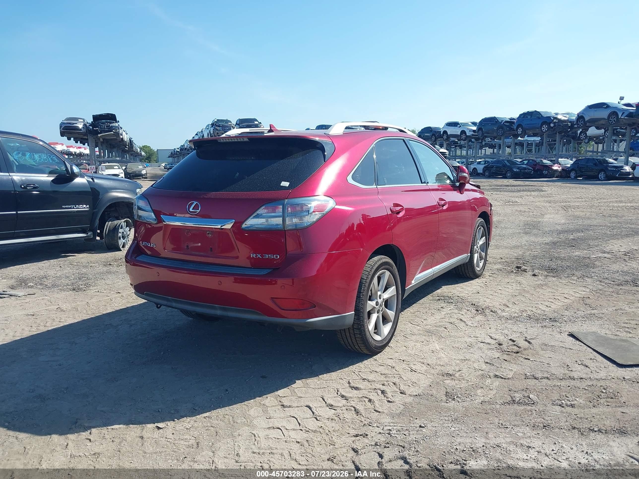 2010 Lexus Rx 350   Красный vin: JTJZK1BA2A2410394