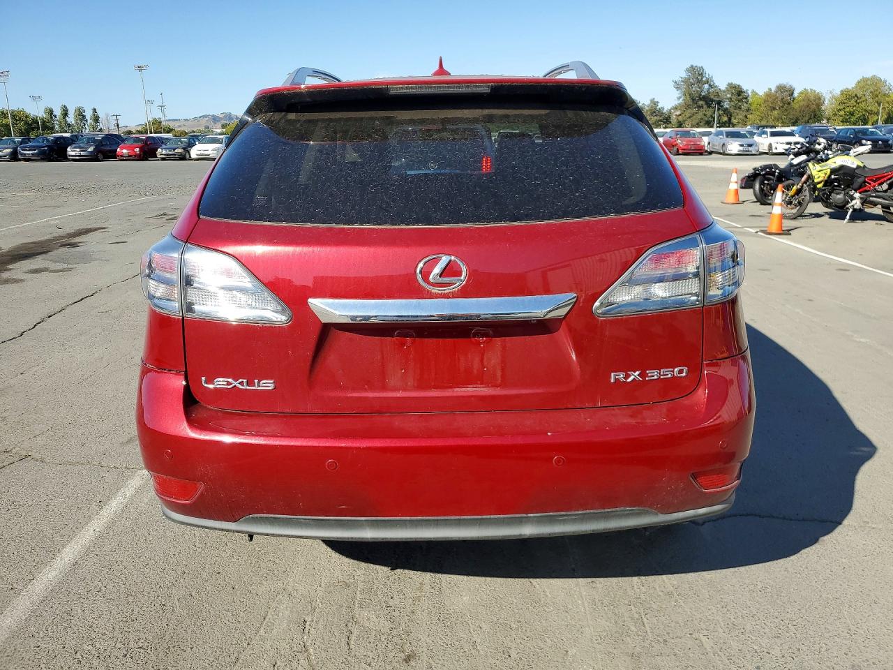 2010 Lexus Rx 350 Red vin: JTJZK1BA3A2001112