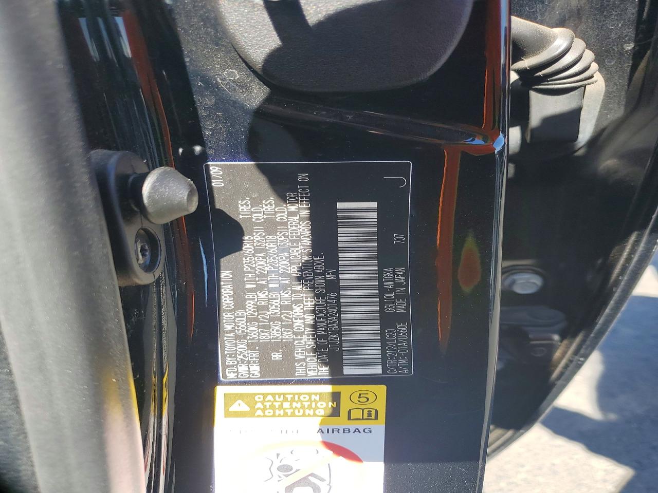 2010 Lexus Rx 350 Black vin: JTJZK1BA3A2401476