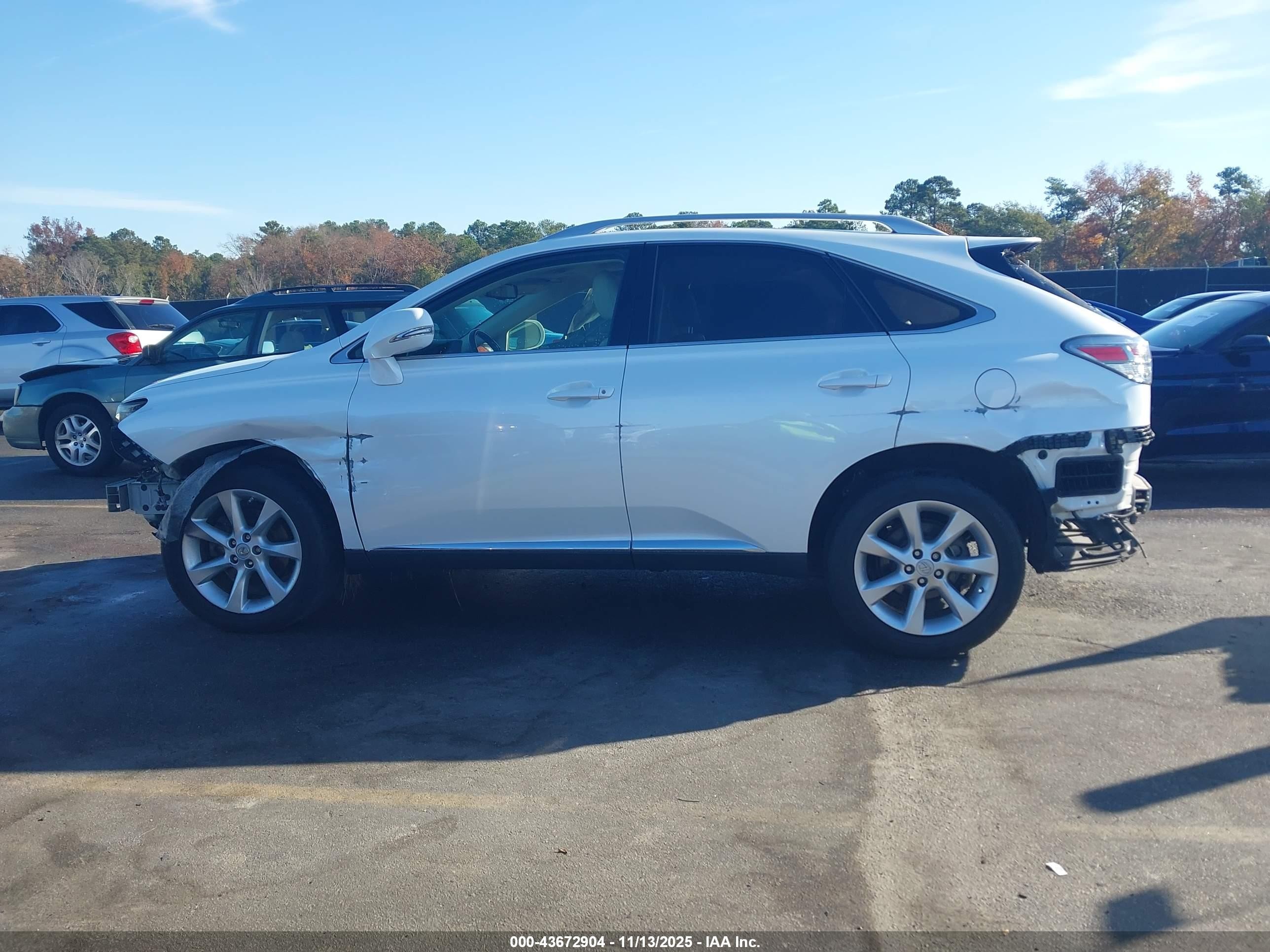 2010 Lexus Rx 350   White vin: JTJZK1BA3A2405270