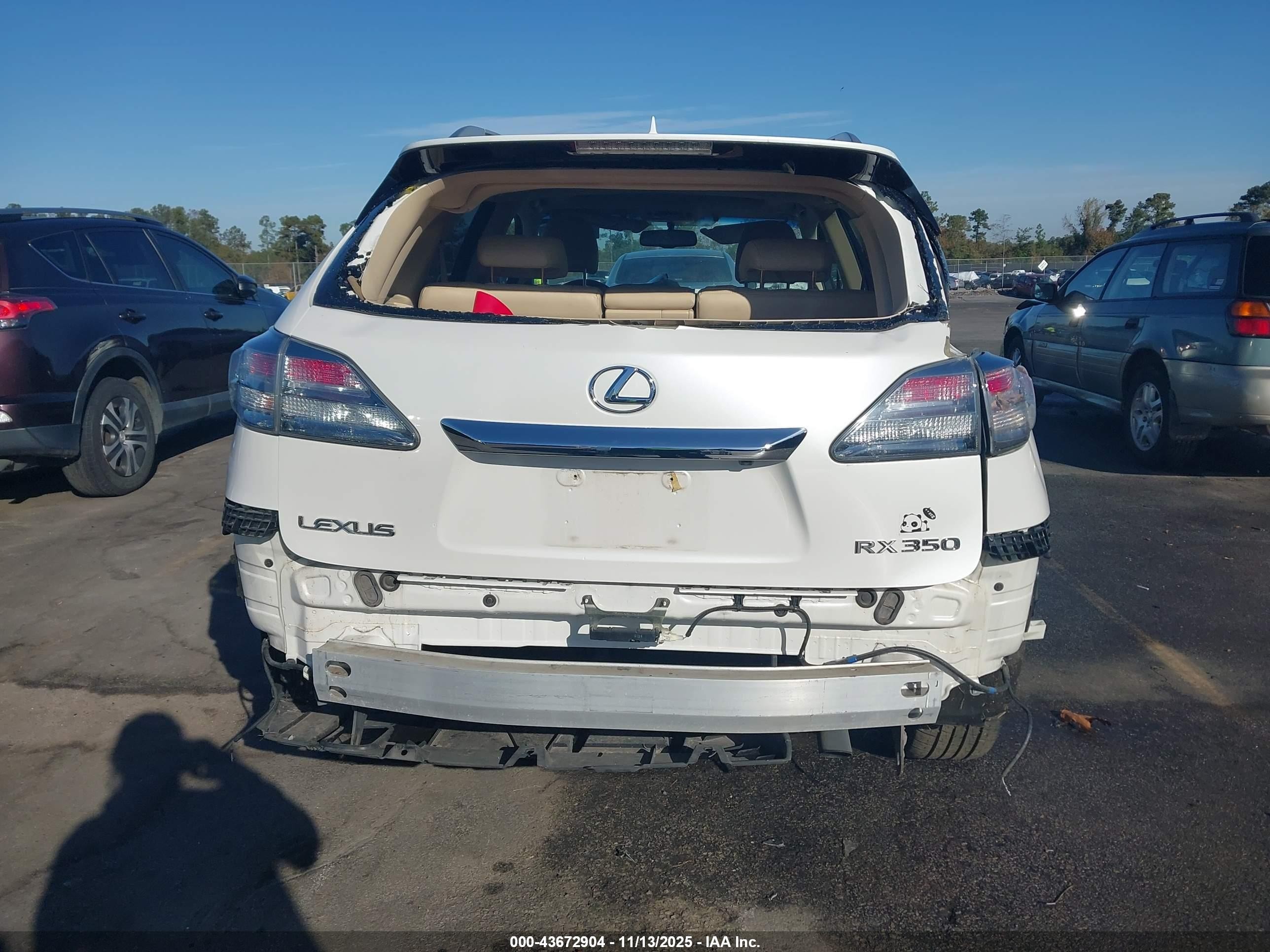2010 Lexus Rx 350   White vin: JTJZK1BA3A2405270