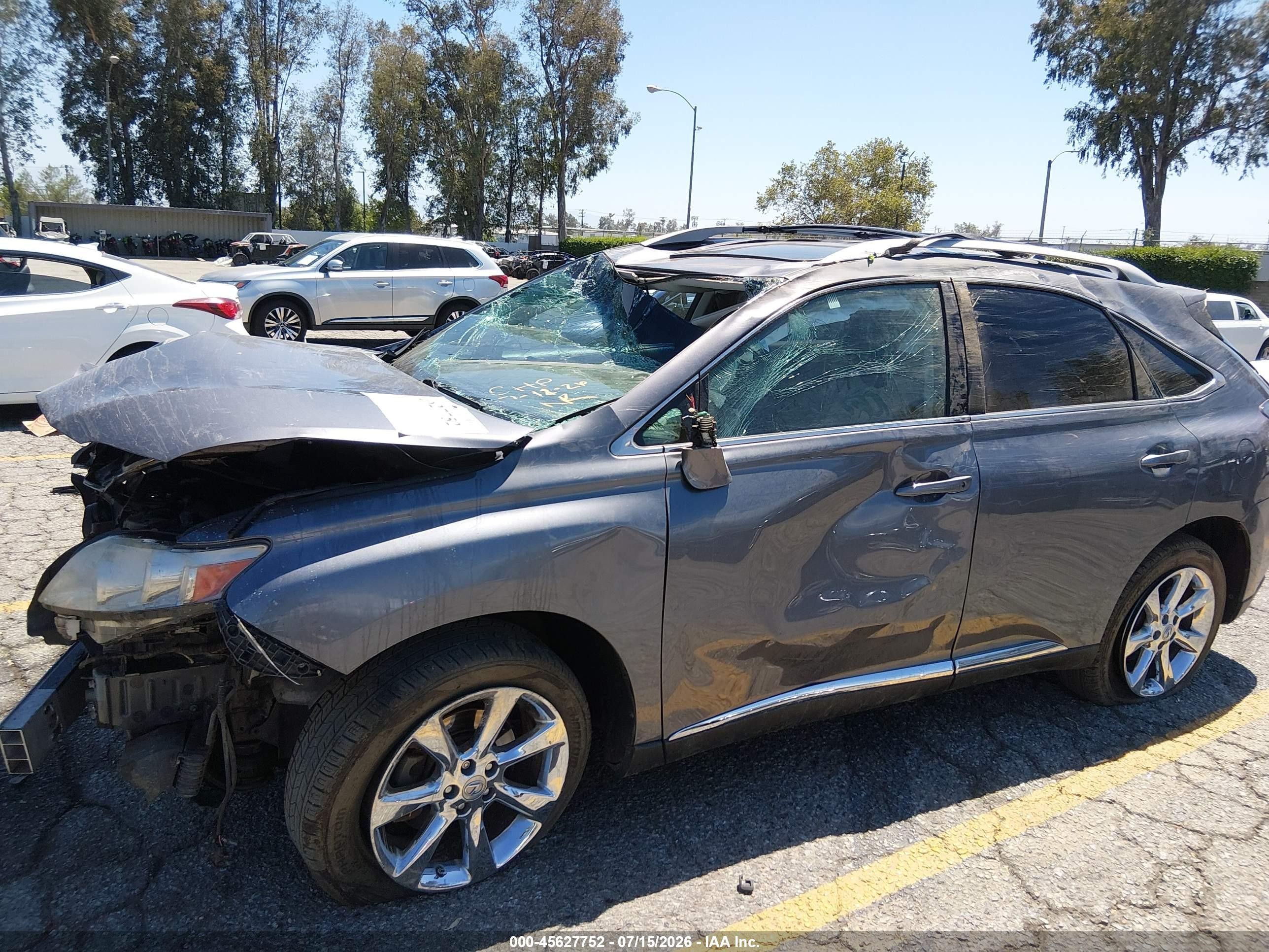 2012 Lexus Rx 350   Gray vin: JTJZK1BA3C2413758