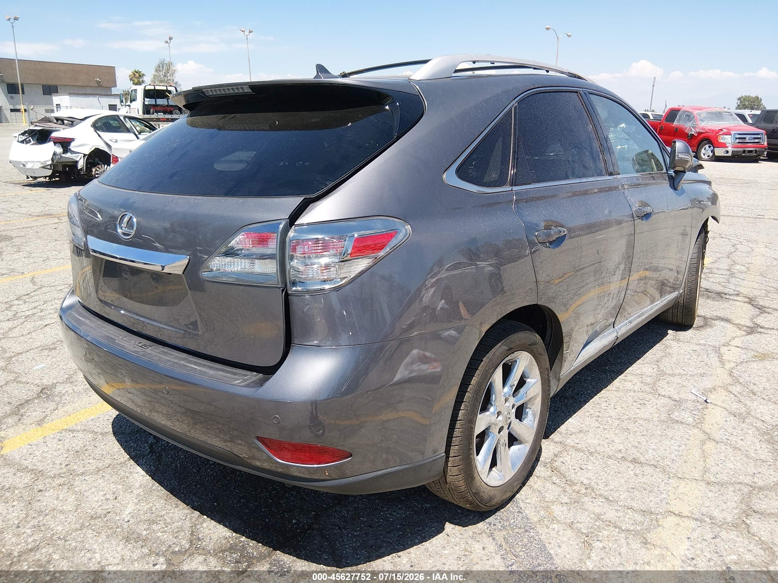 2012 Lexus Rx 350   Gray vin: JTJZK1BA3C2413758