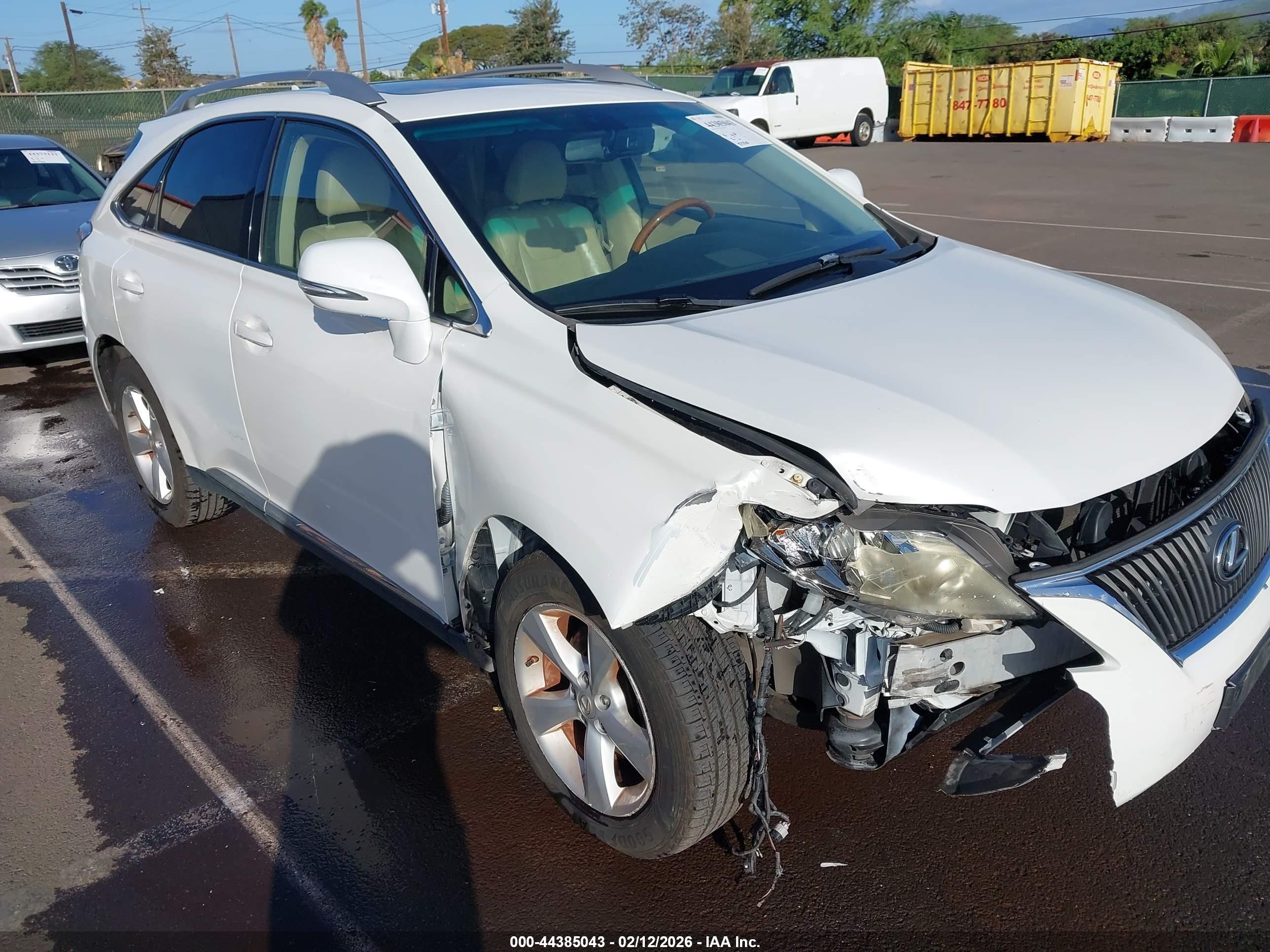 2012 Lexus Rx 350   White vin: JTJZK1BA3C2414019