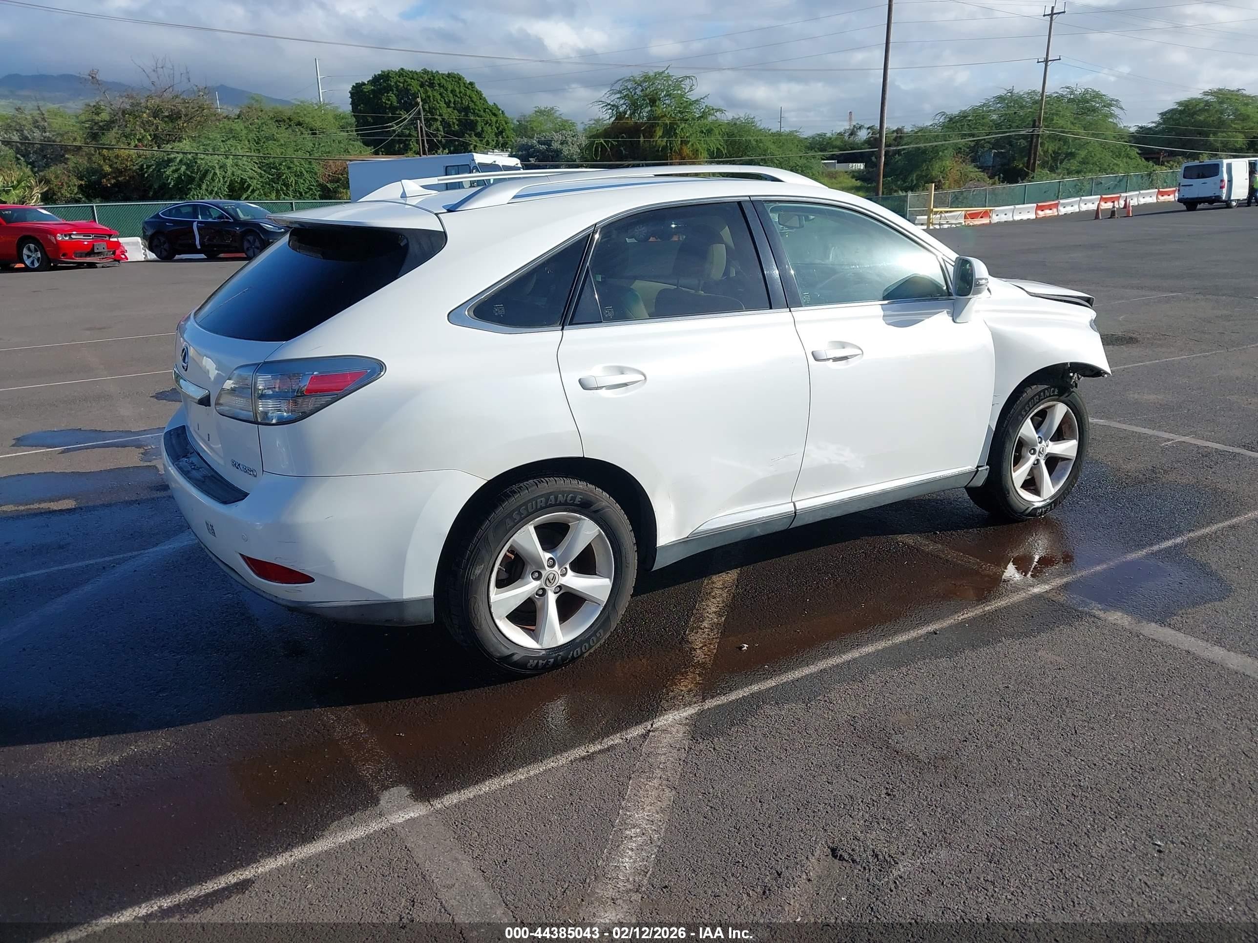 2012 Lexus Rx 350   White vin: JTJZK1BA3C2414019