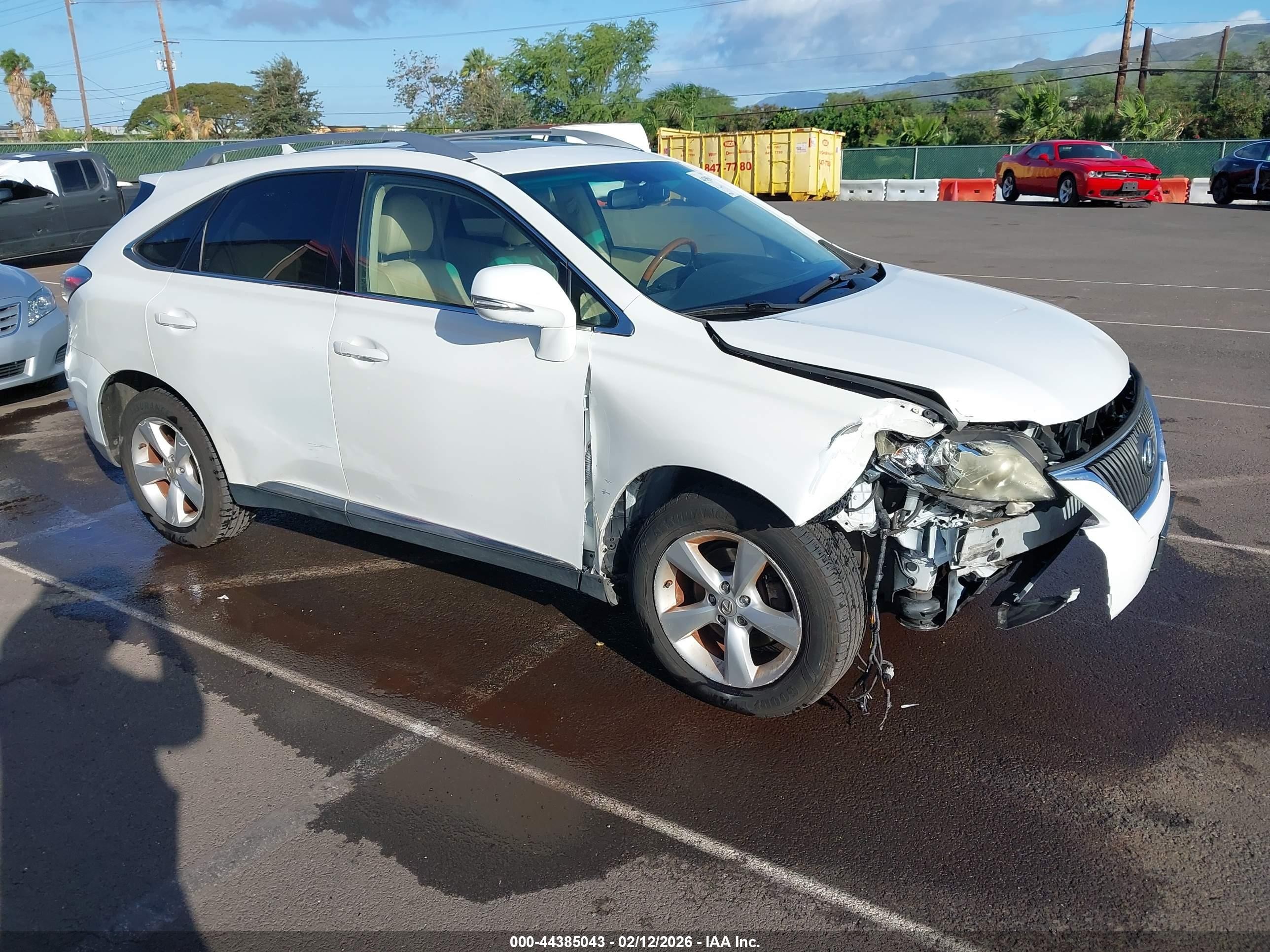 2012 Lexus Rx 350   White vin: JTJZK1BA3C2414019
