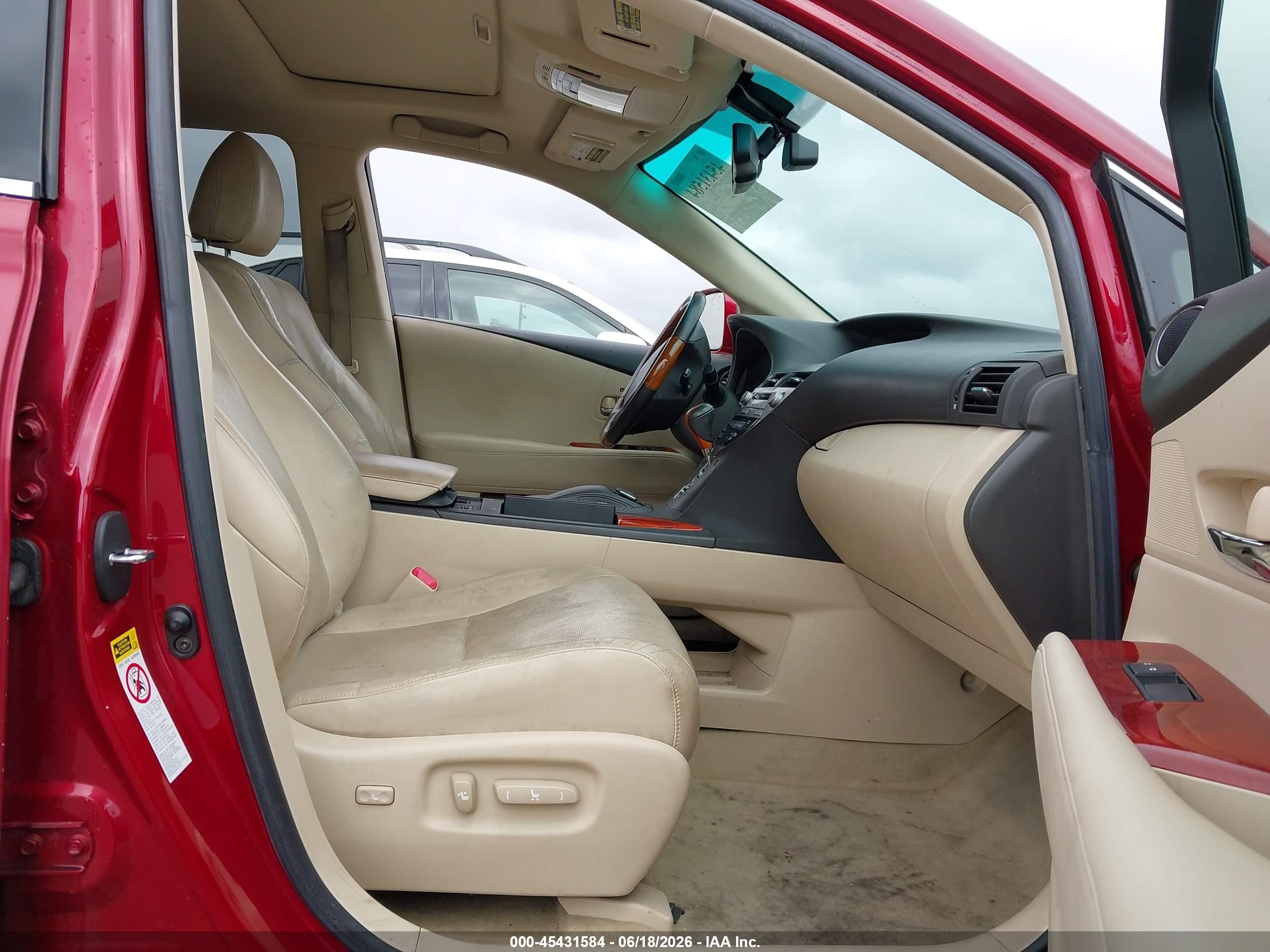 2010 Lexus Rx 350   Red vin: JTJZK1BA4A2404483