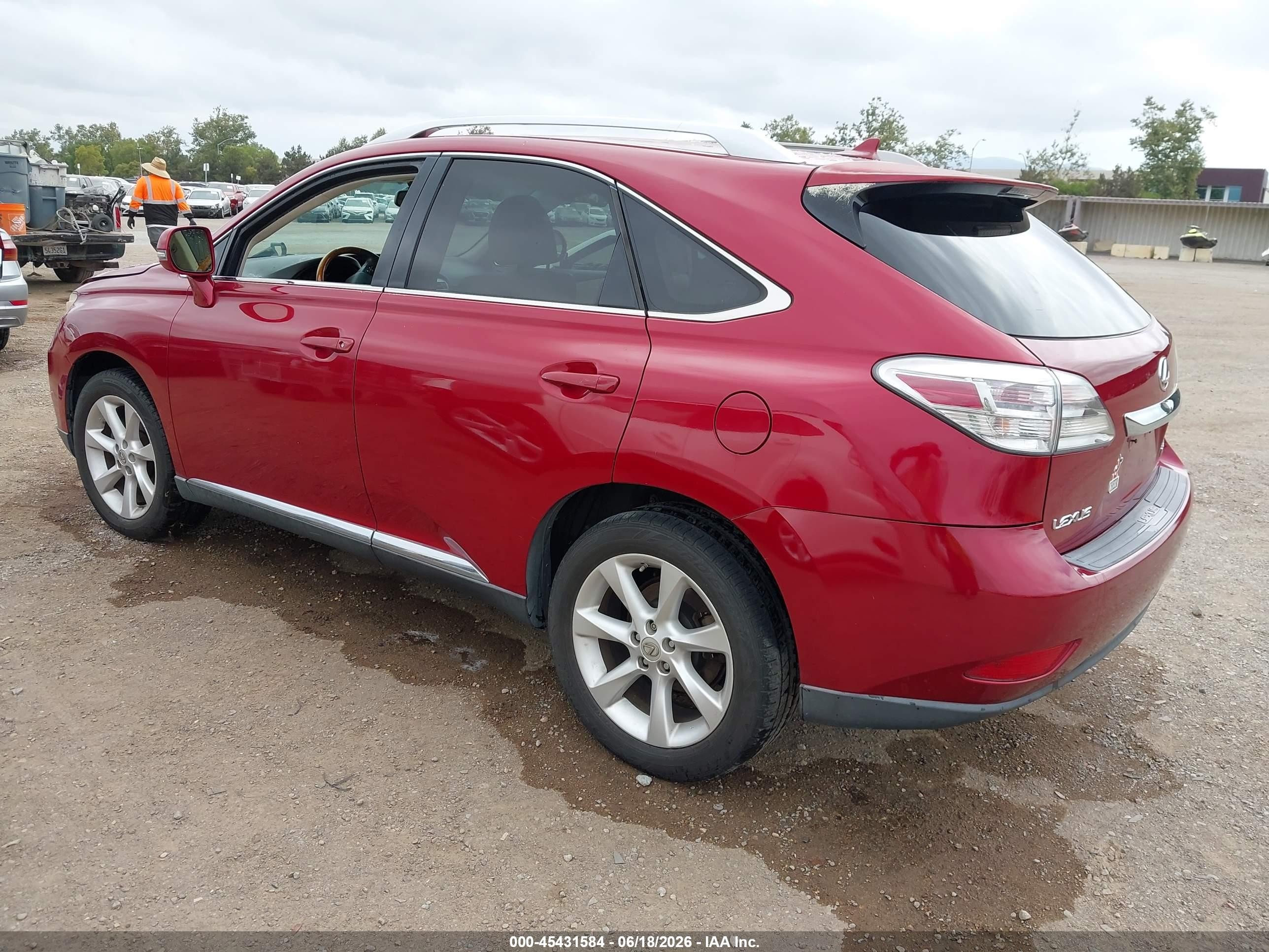 2010 Lexus Rx 350   Red vin: JTJZK1BA4A2404483