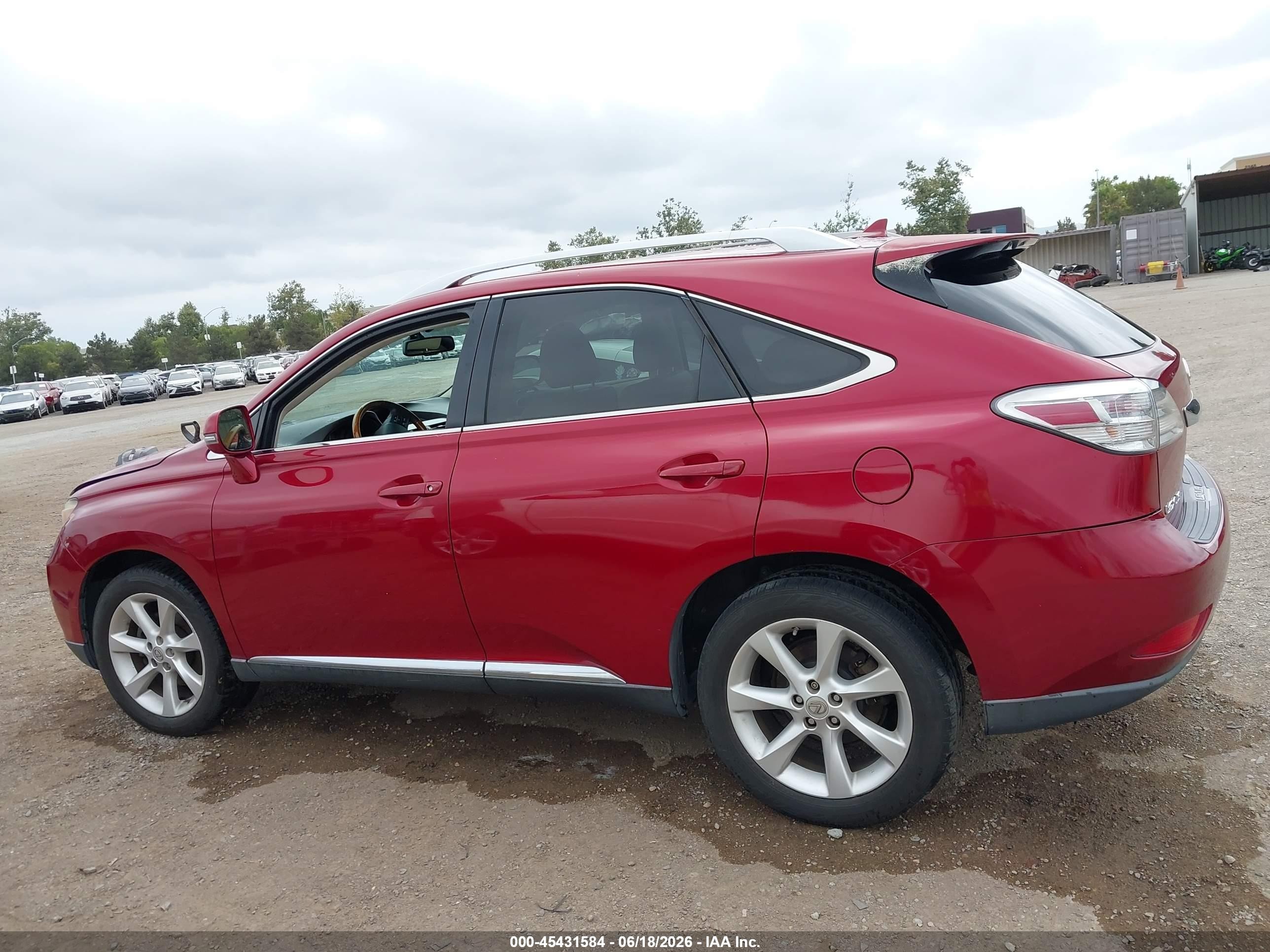 2010 Lexus Rx 350   Red vin: JTJZK1BA4A2404483