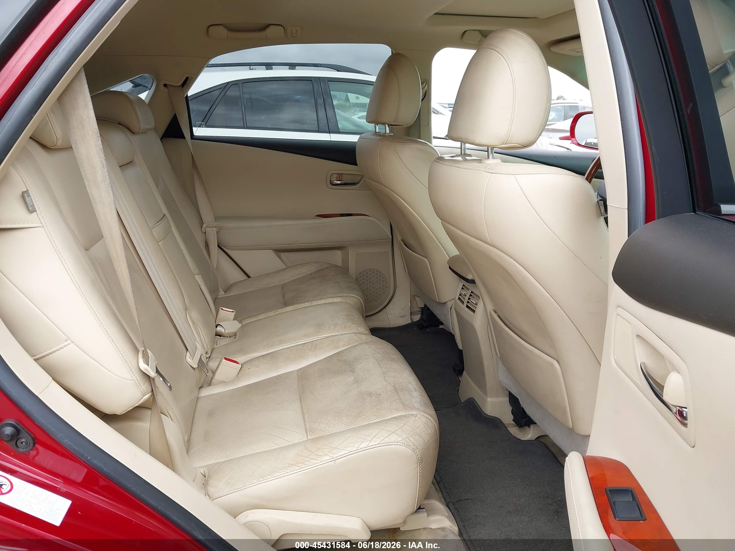 2010 Lexus Rx 350   Red vin: JTJZK1BA4A2404483