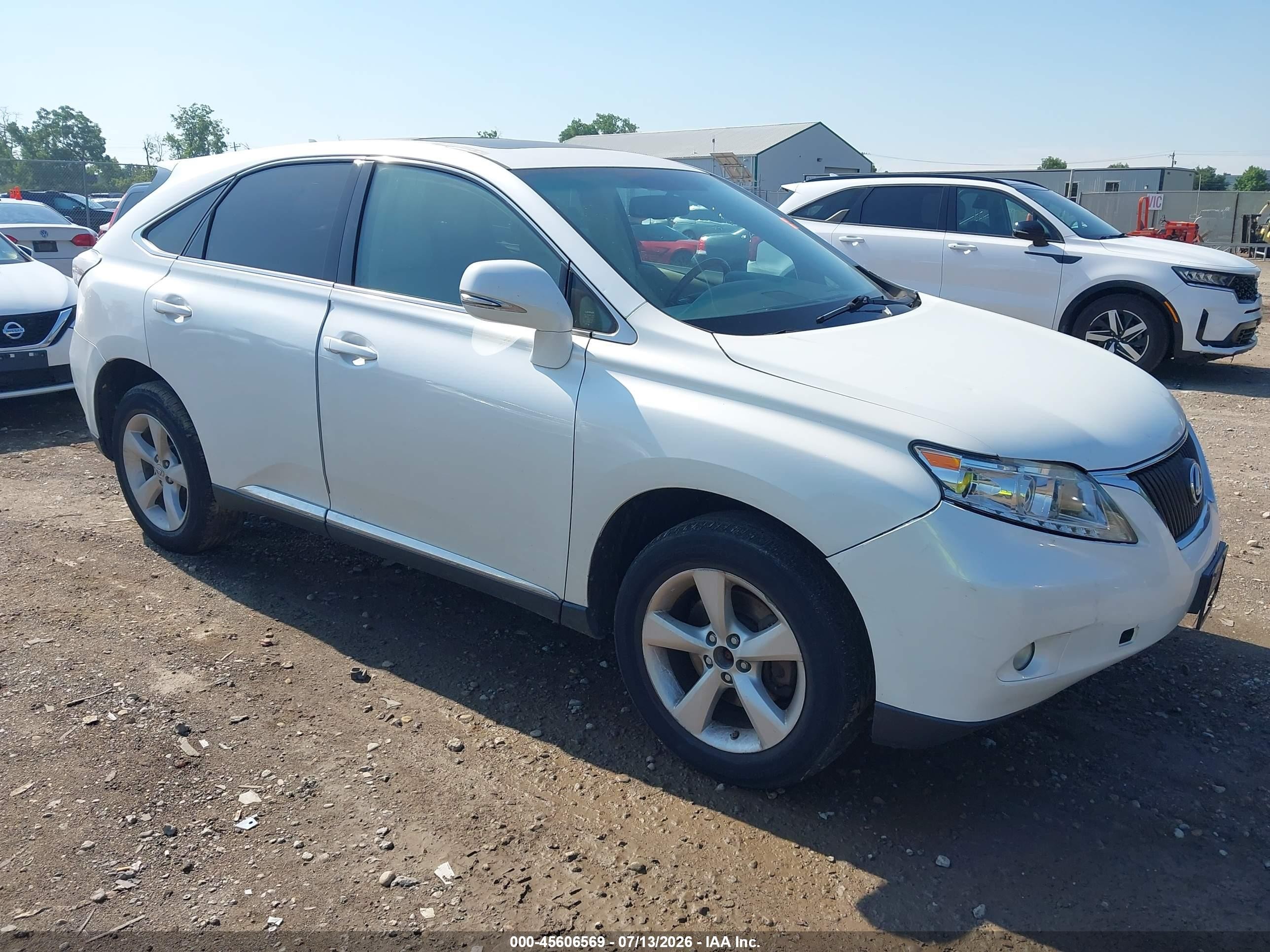 2012 Lexus Rx 350   White vin: JTJZK1BA5C2414023