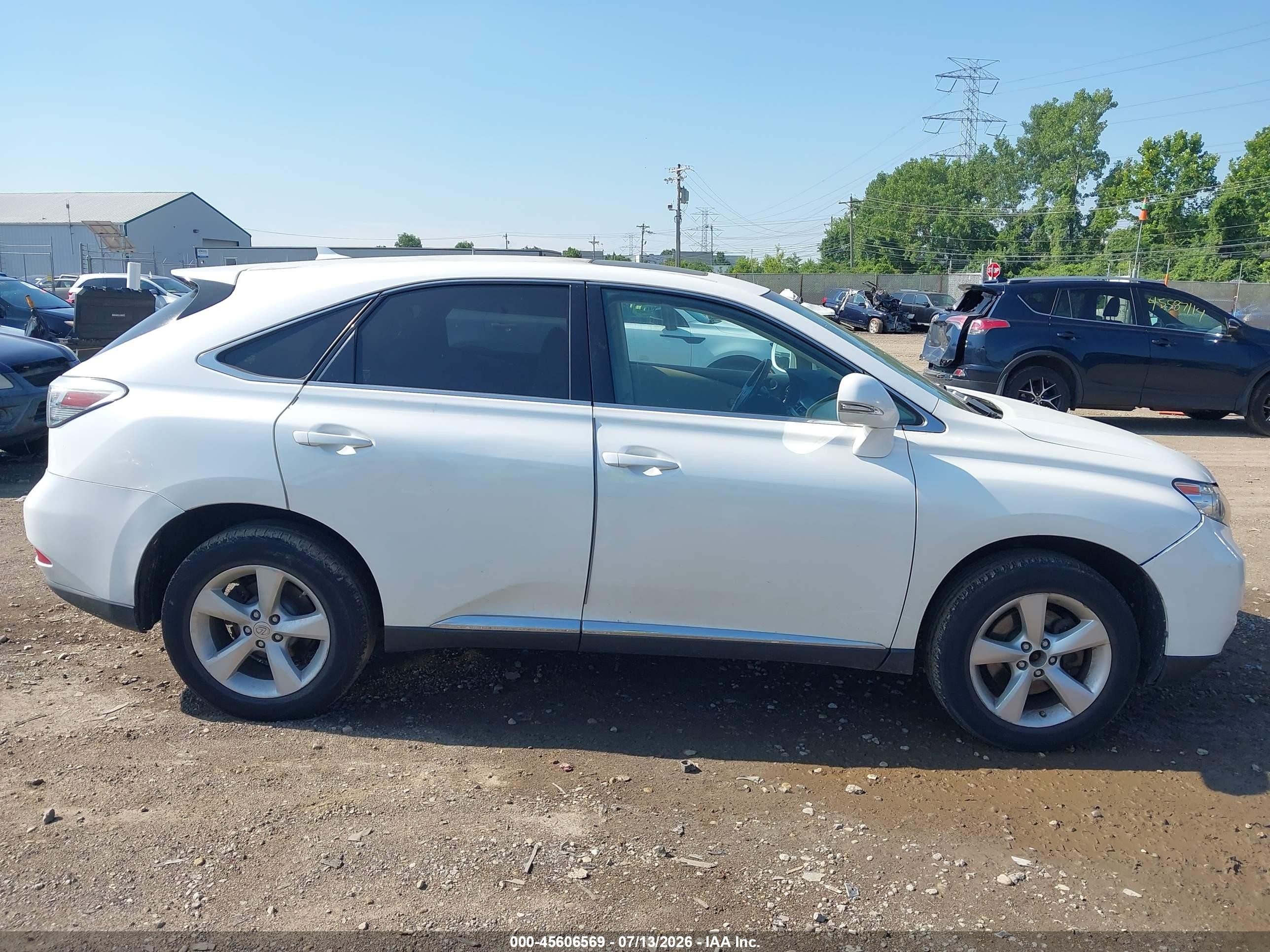 2012 Lexus Rx 350   White vin: JTJZK1BA5C2414023