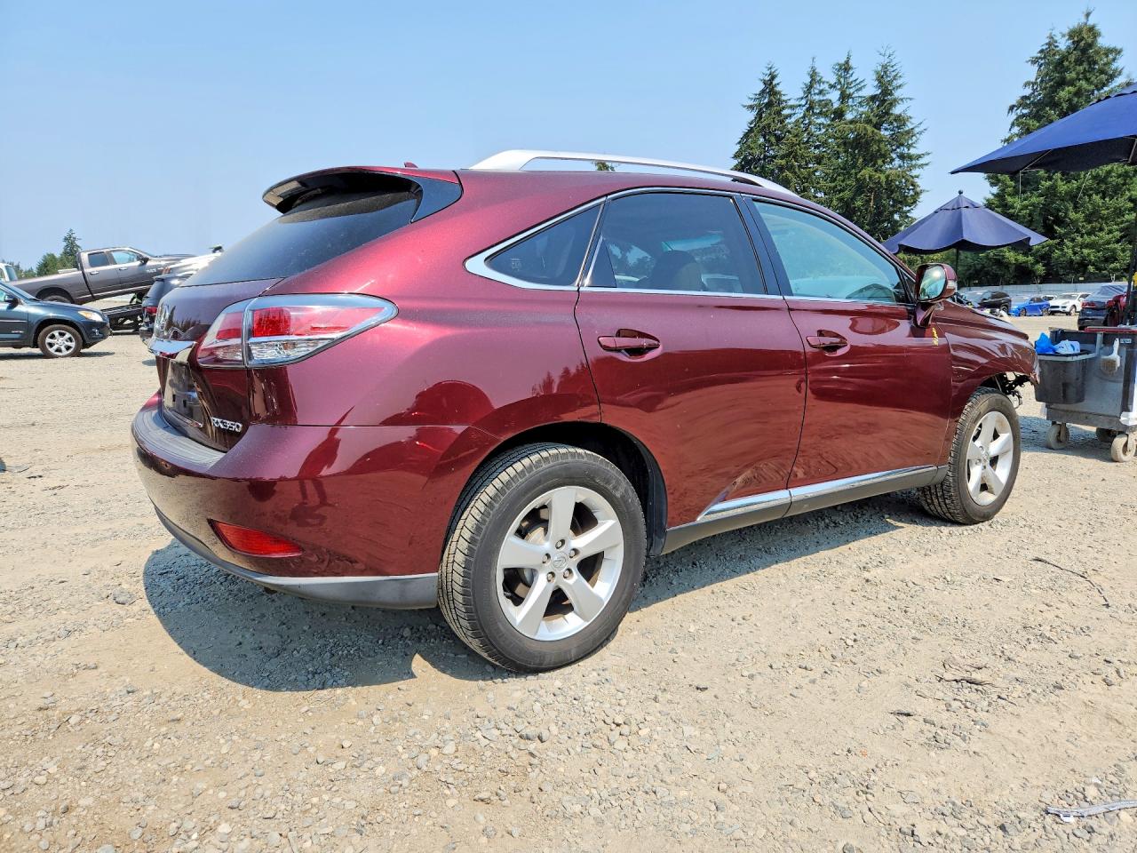 2013 Lexus Rx 350 Burgundy vin: JTJZK1BA5D2417473