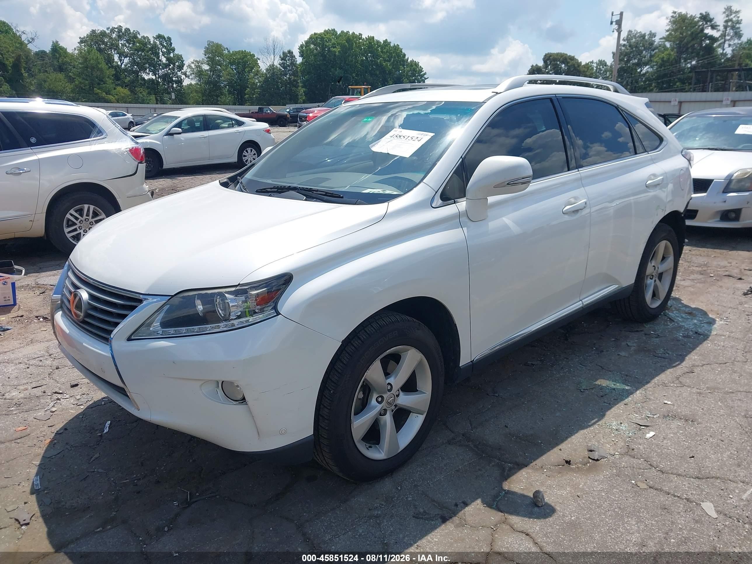 2015 Lexus Rx 350 White vin: JTJZK1BA5F2422708
