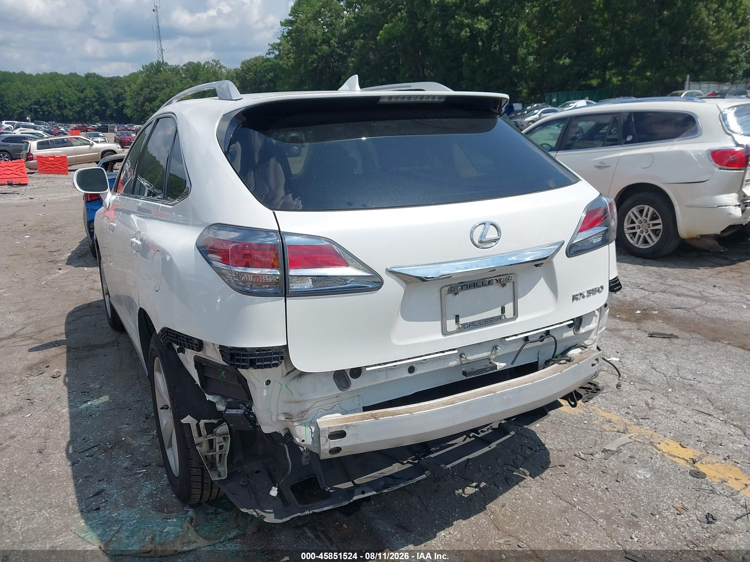 2015 Lexus Rx 350 White vin: JTJZK1BA5F2422708