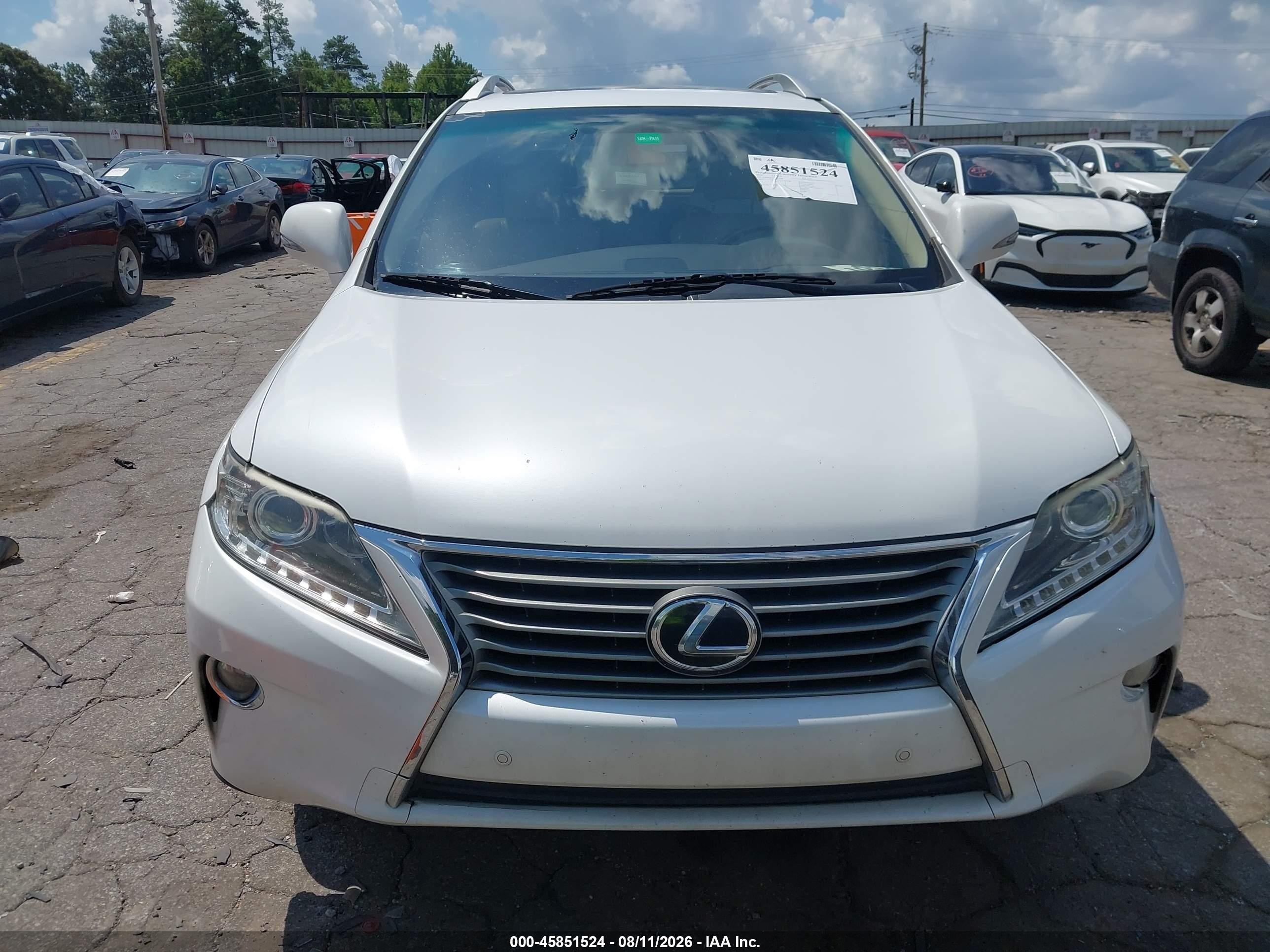 2015 Lexus Rx 350 White vin: JTJZK1BA5F2422708