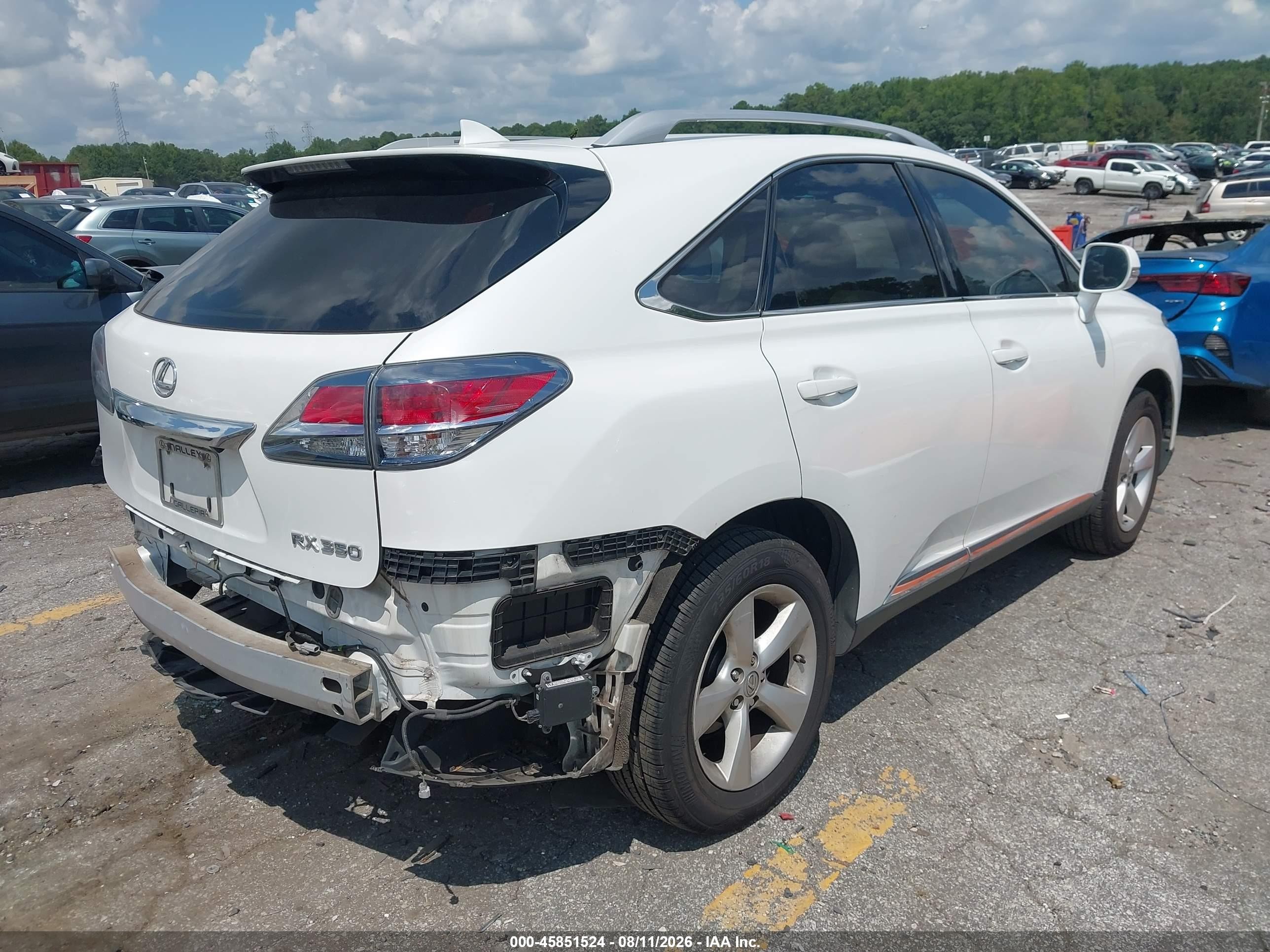2015 Lexus Rx 350 White vin: JTJZK1BA5F2422708