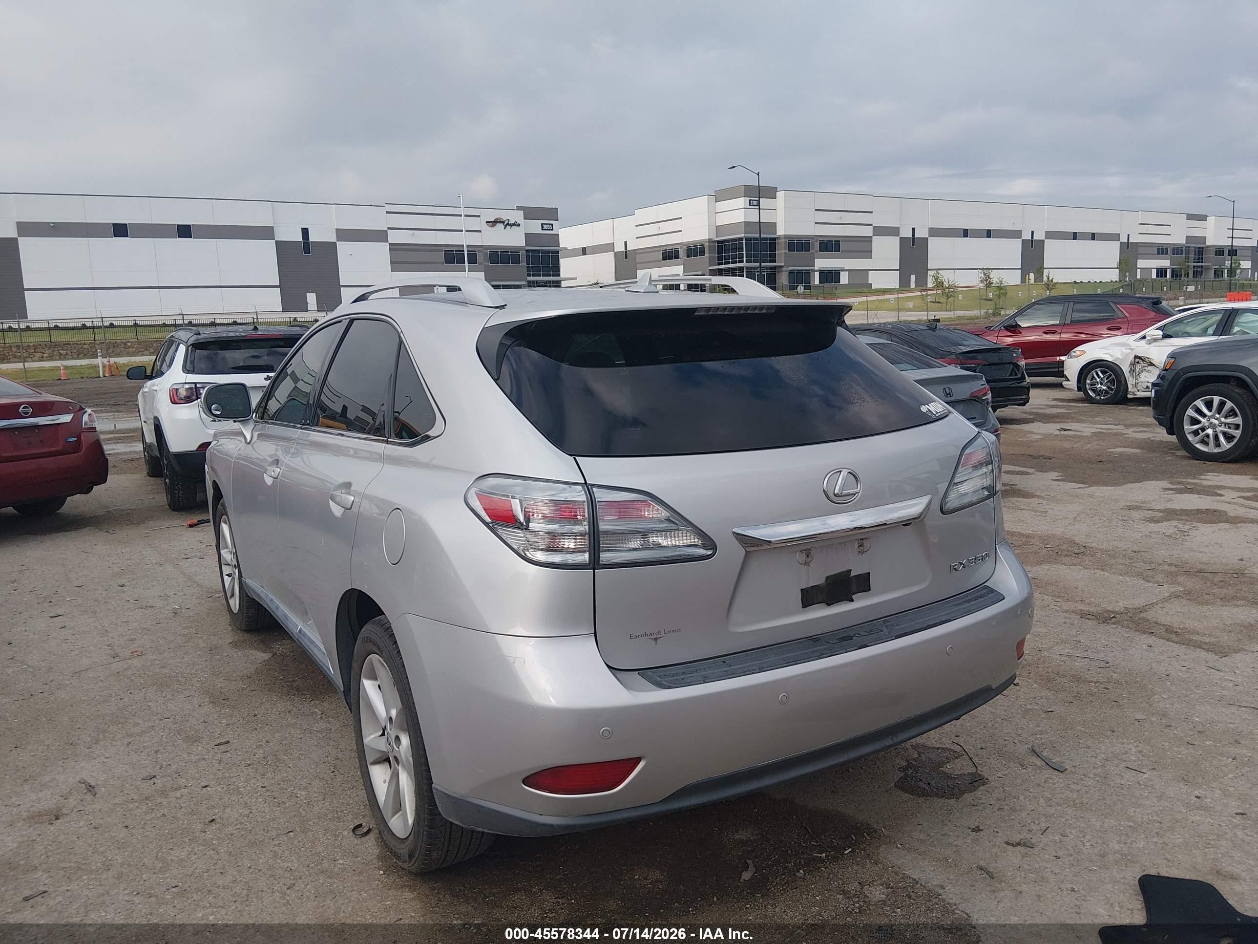 2012 Lexus Rx 350 Silver vin: JTJZK1BA6C2006145