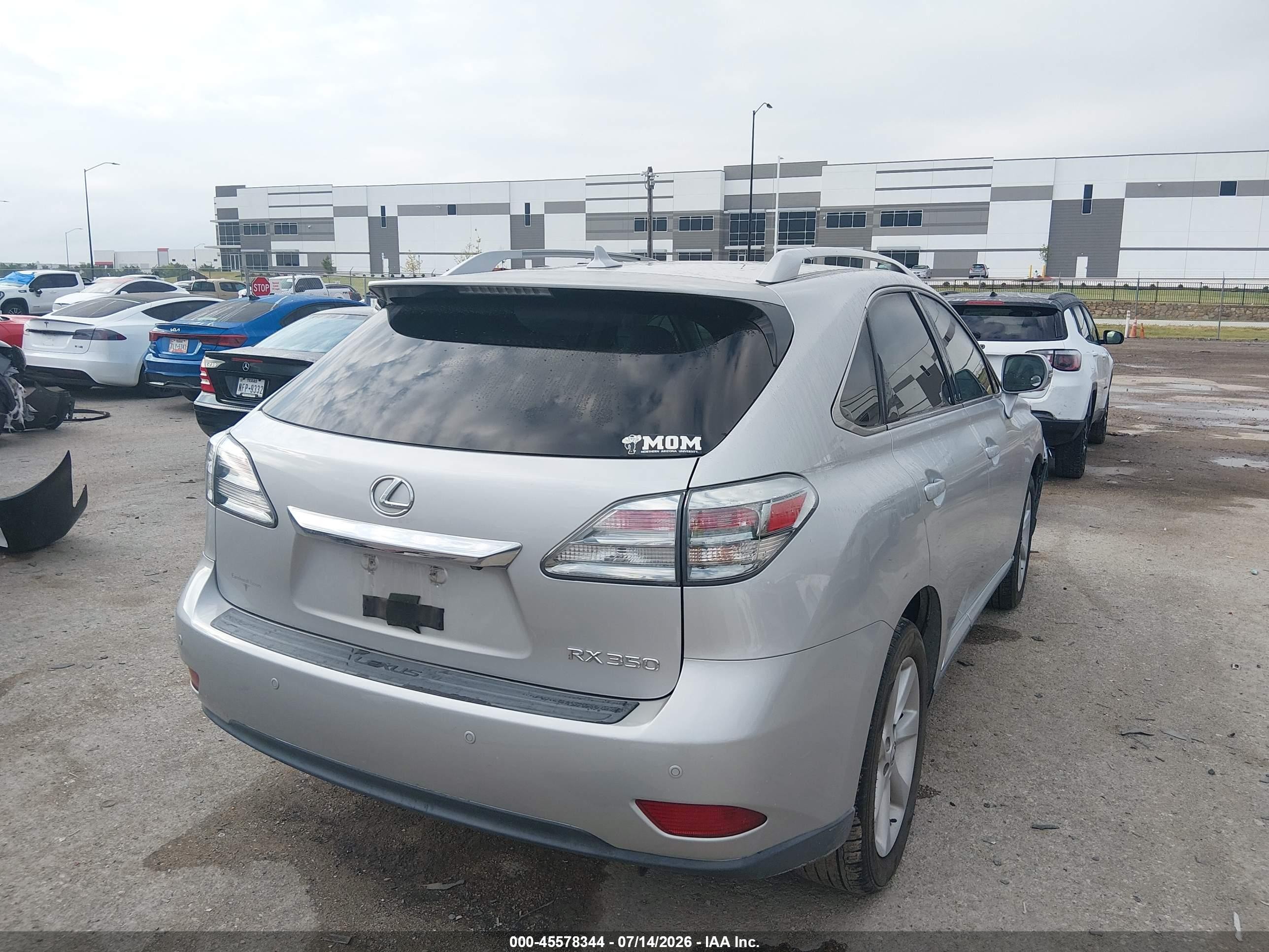 2012 Lexus Rx 350 Silver vin: JTJZK1BA6C2006145