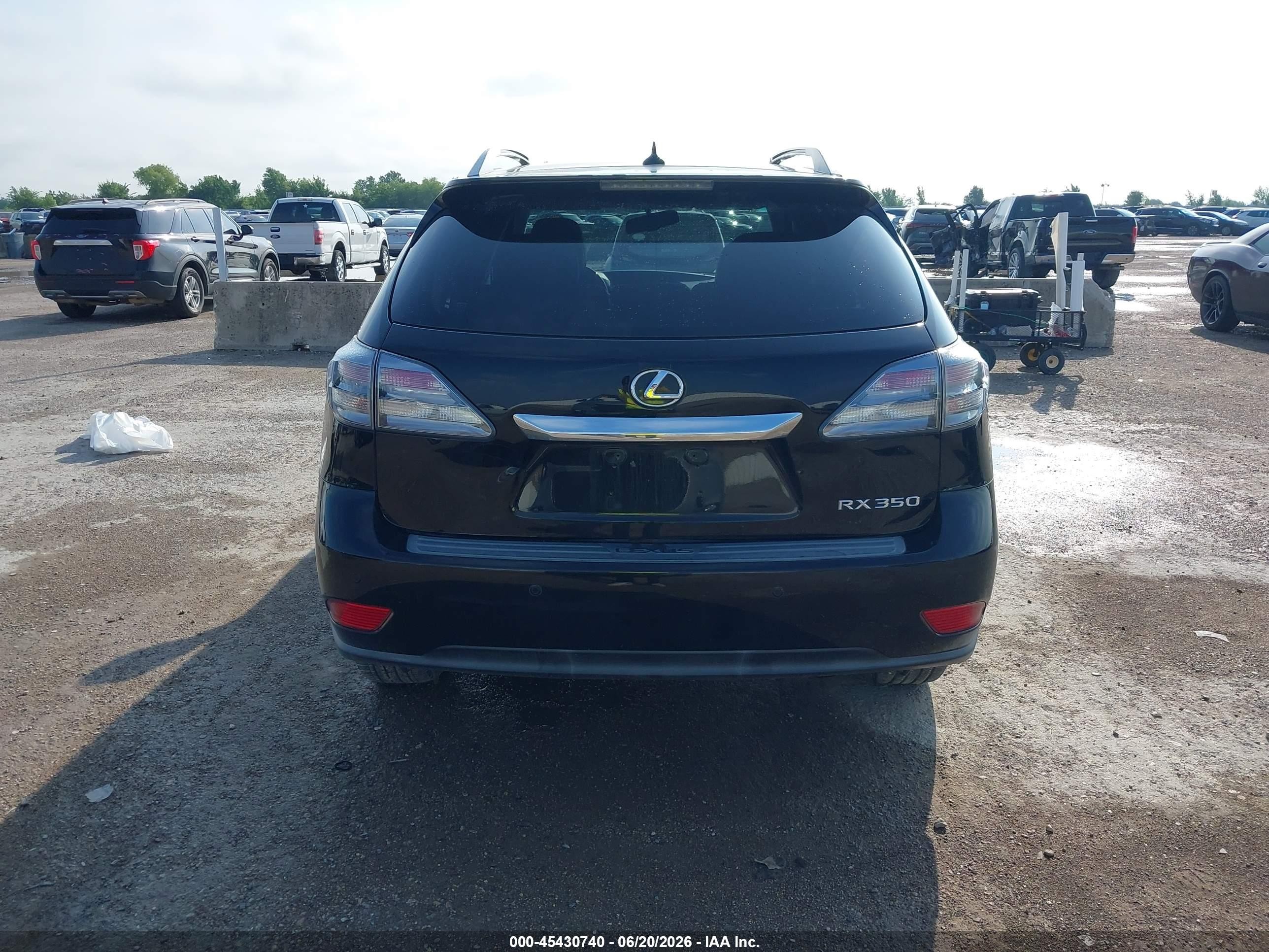 2012 Lexus Rx 350   Black vin: JTJZK1BA6C2413754