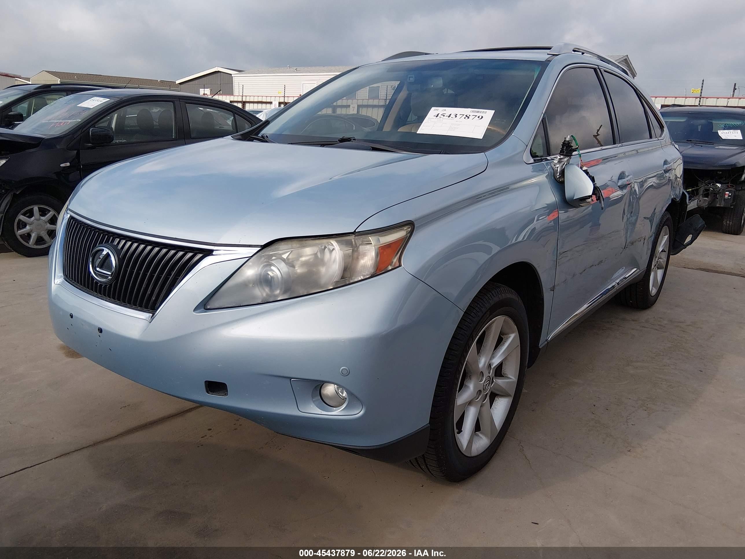 2010 Lexus Rx 350   Light Blue vin: JTJZK1BA7A2405322