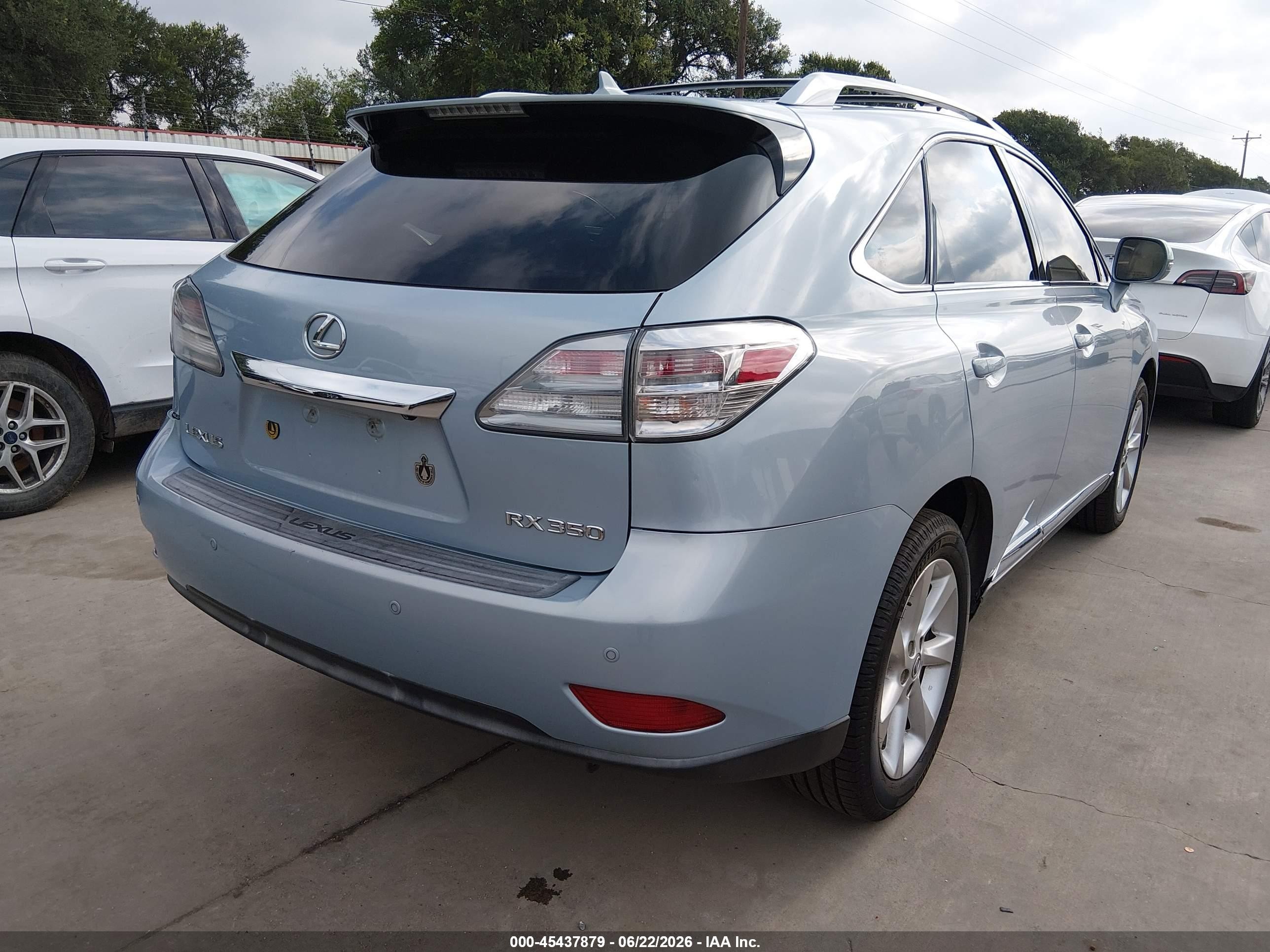 2010 Lexus Rx 350   Light Blue vin: JTJZK1BA7A2405322