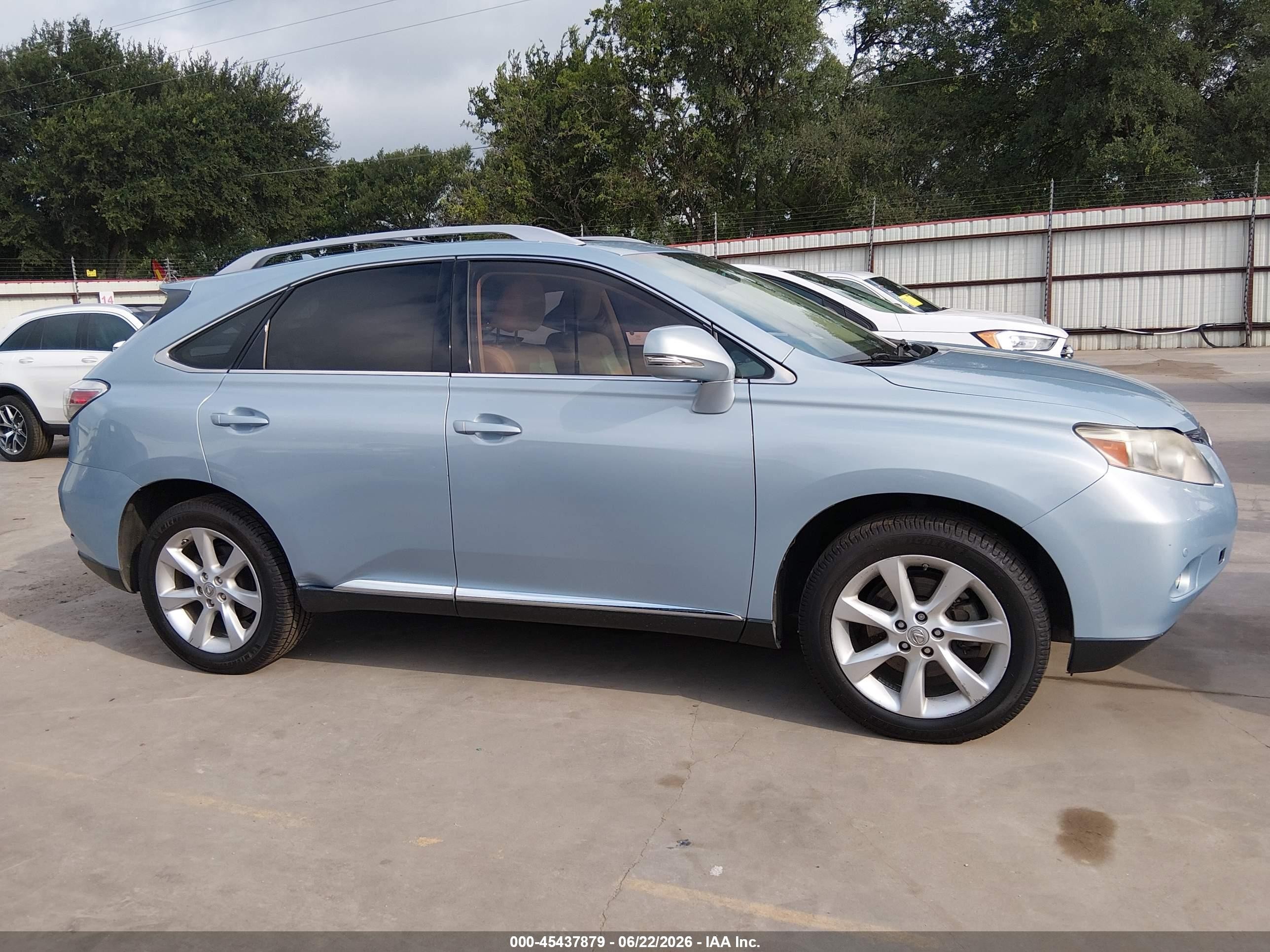 2010 Lexus Rx 350   Light Blue vin: JTJZK1BA7A2405322