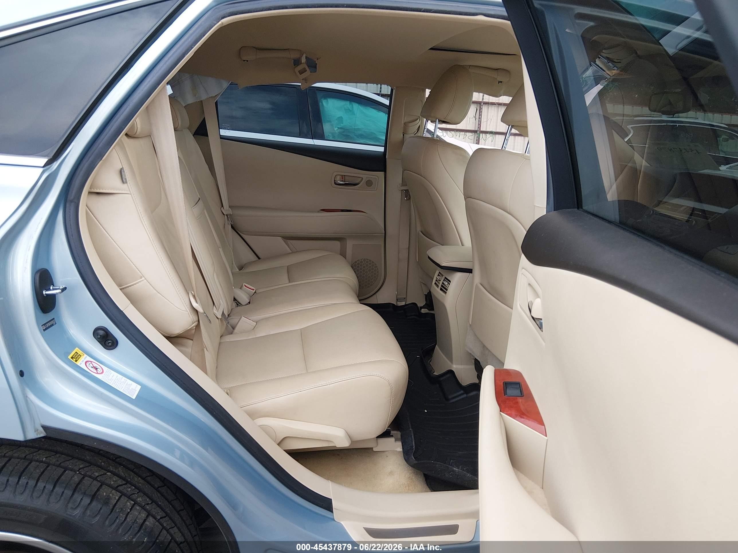 2010 Lexus Rx 350   Light Blue vin: JTJZK1BA7A2405322