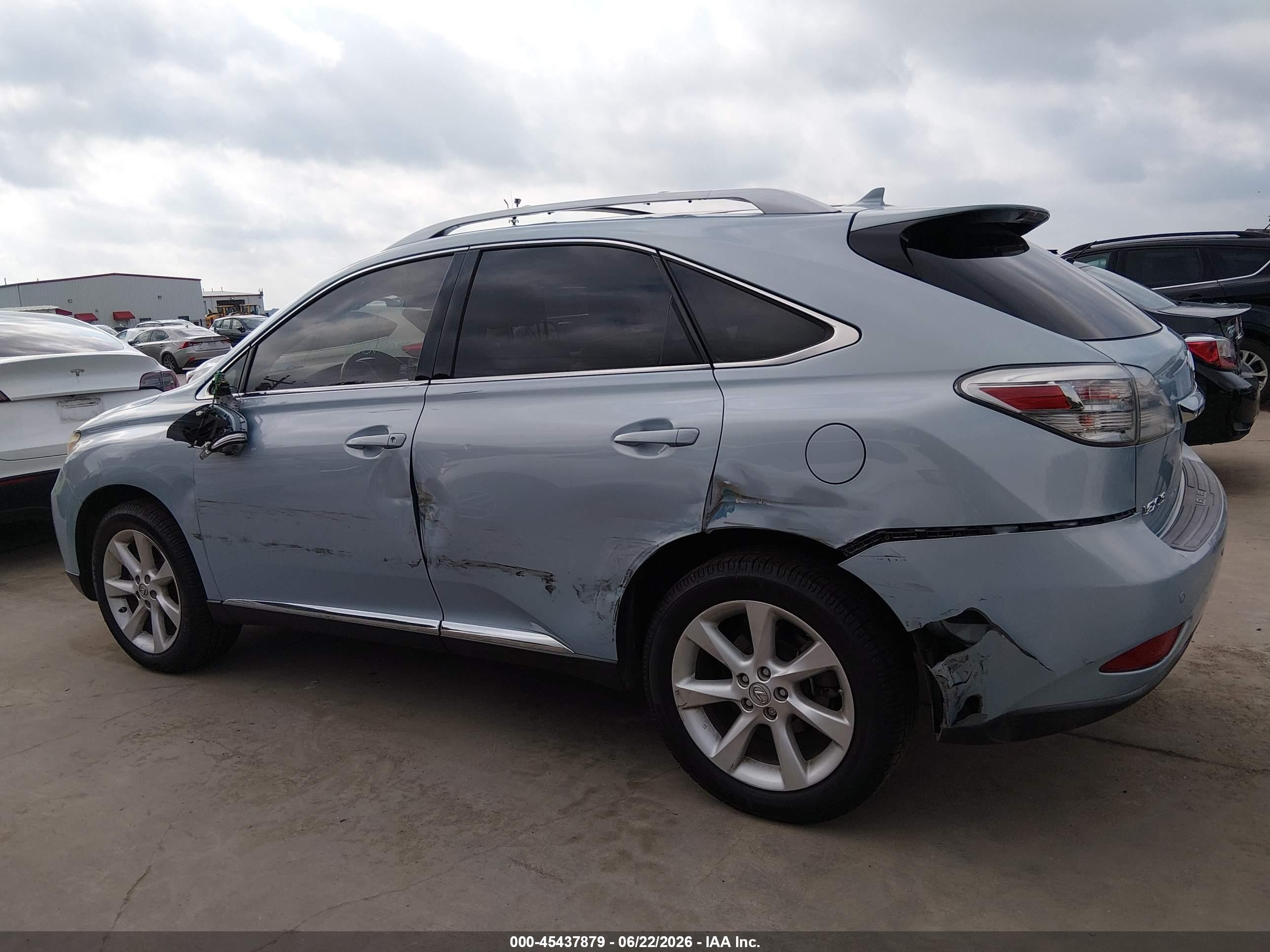 2010 Lexus Rx 350   Light Blue vin: JTJZK1BA7A2405322