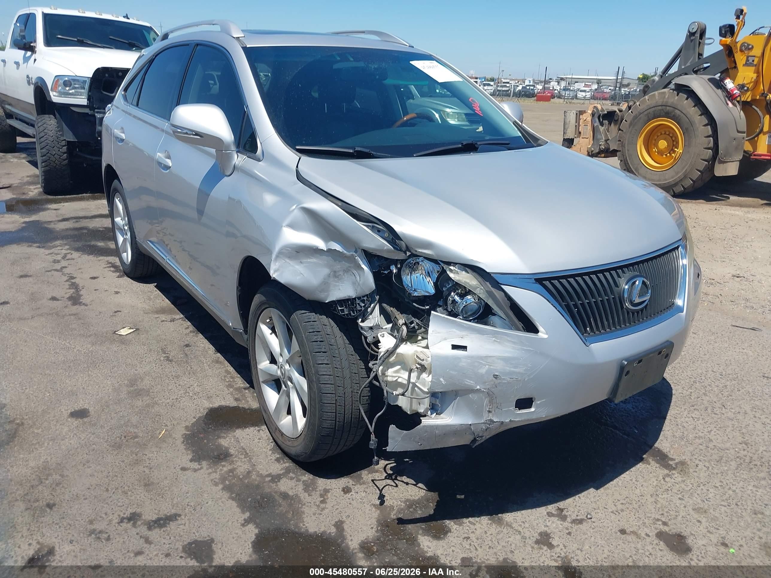 2010 Lexus Rx 350 Silver vin: JTJZK1BA7A2407457