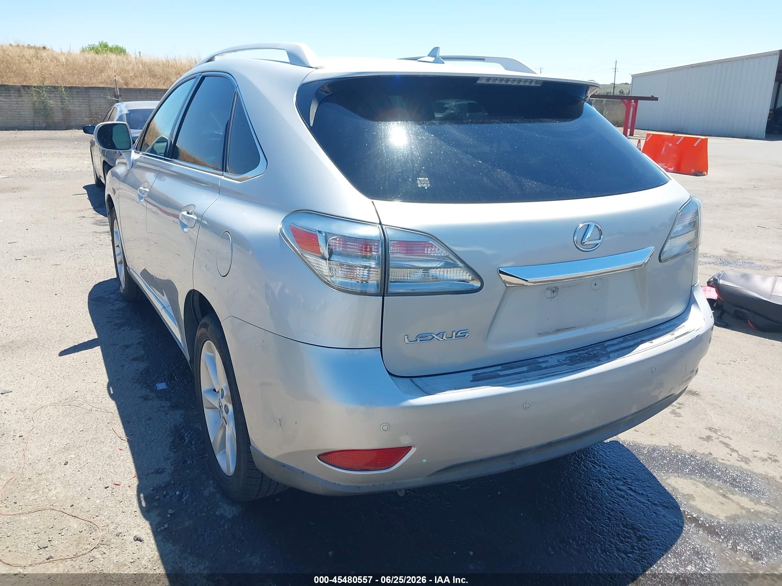 2010 Lexus Rx 350 Silver vin: JTJZK1BA7A2407457