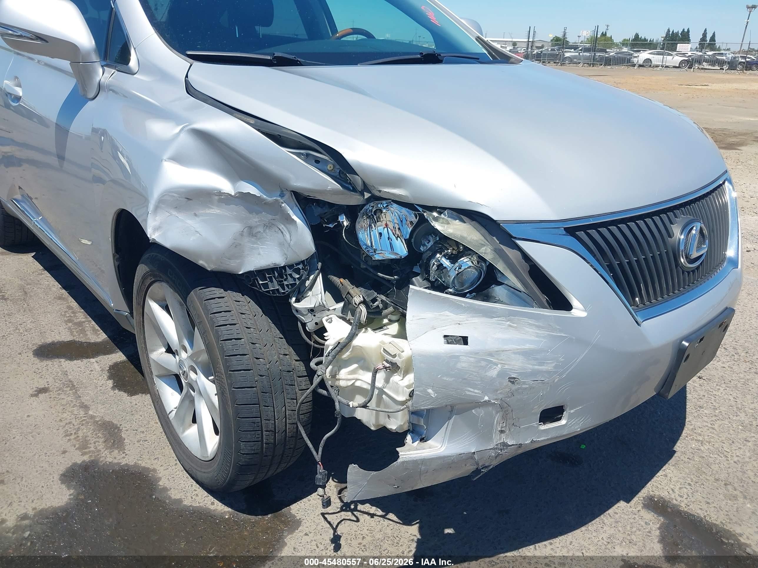 2010 Lexus Rx 350 Silver vin: JTJZK1BA7A2407457