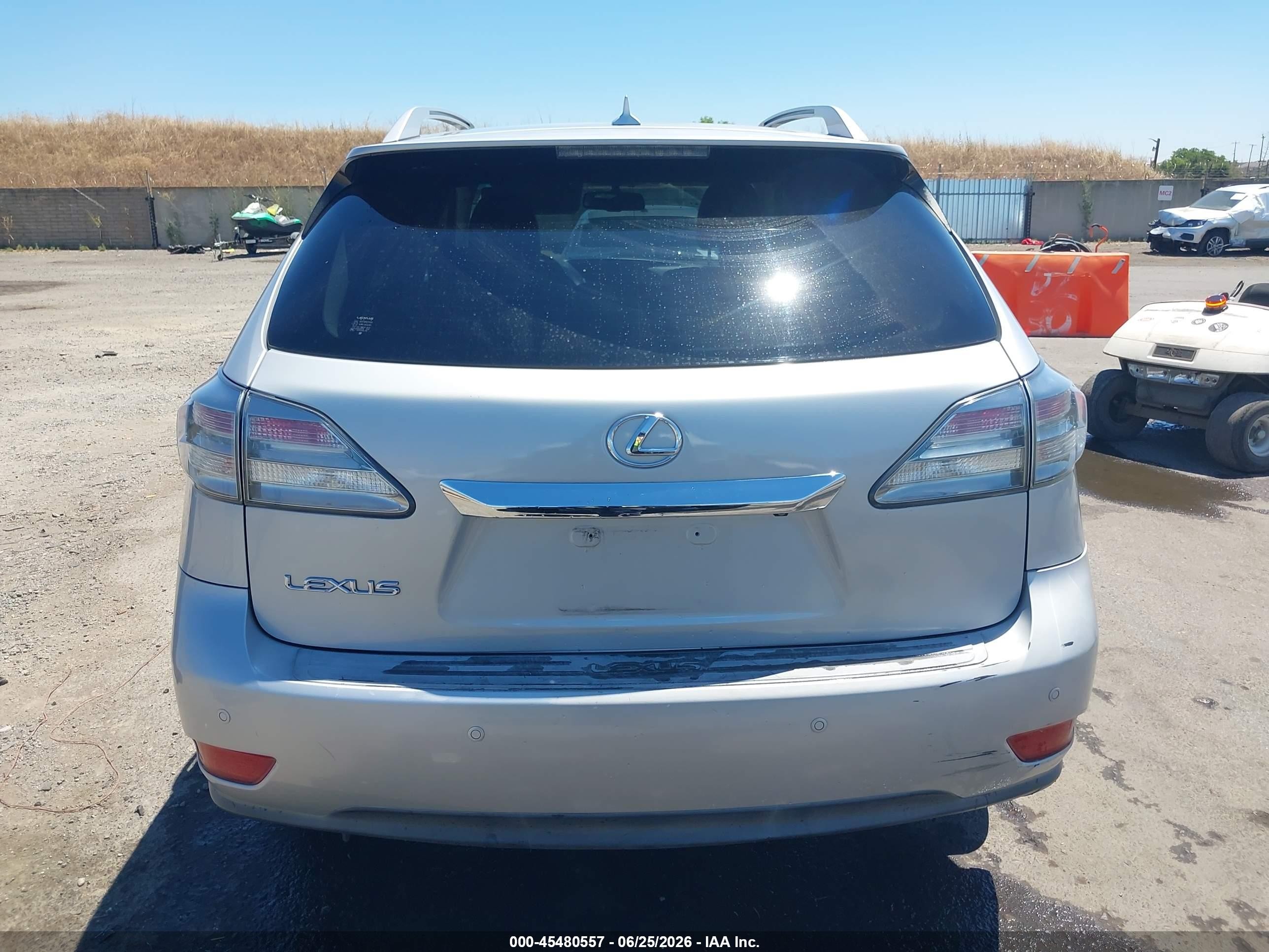 2010 Lexus Rx 350 Silver vin: JTJZK1BA7A2407457