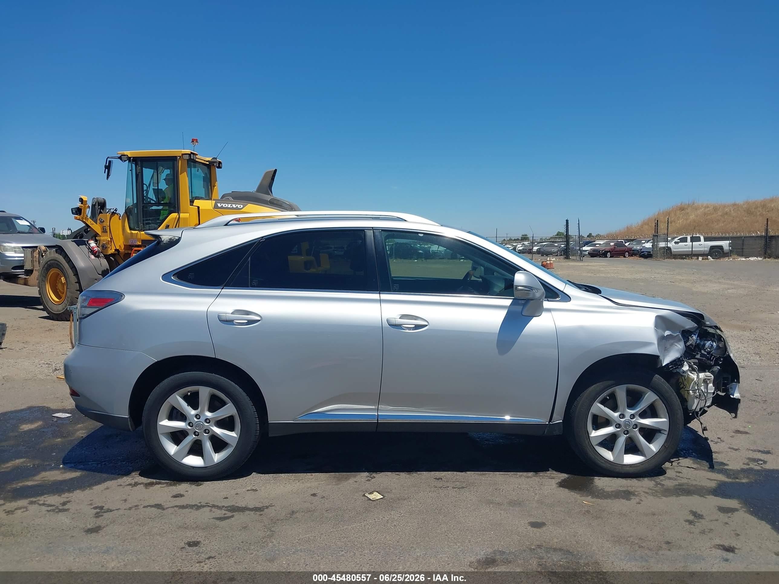 2010 Lexus Rx 350 Silver vin: JTJZK1BA7A2407457