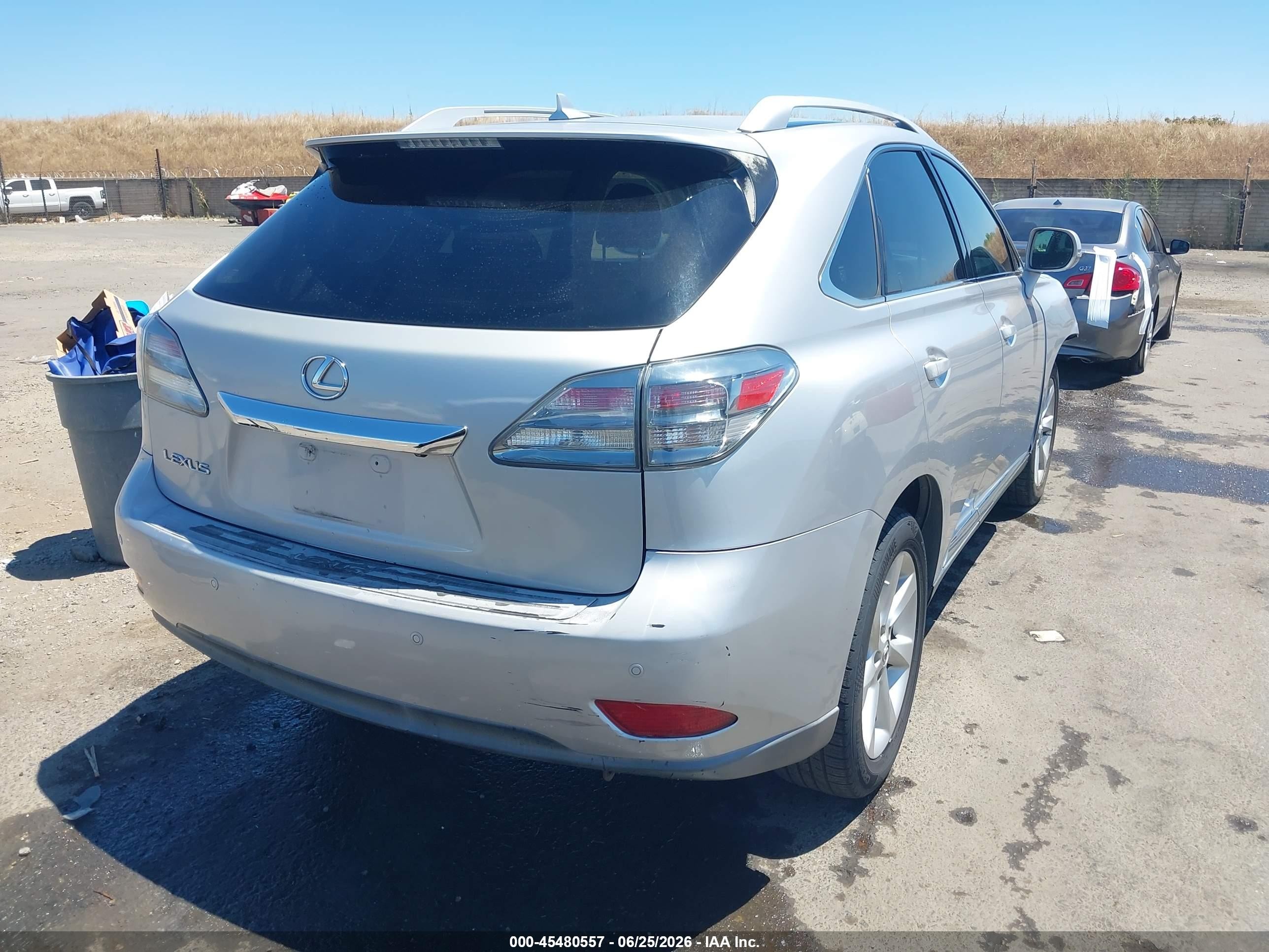 2010 Lexus Rx 350 Silver vin: JTJZK1BA7A2407457
