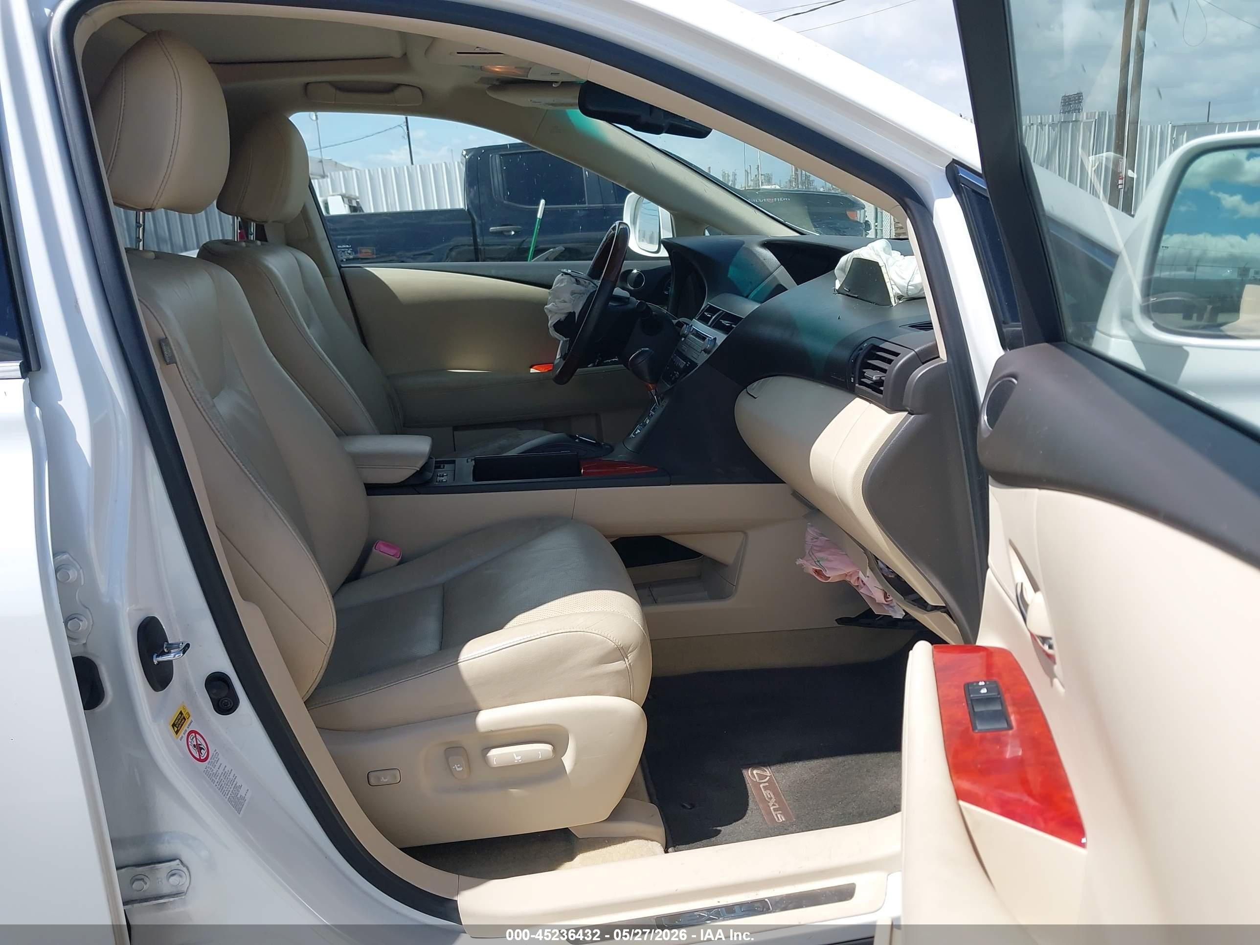 2010 Lexus Rx 350   Белый vin: JTJZK1BA8A2408374