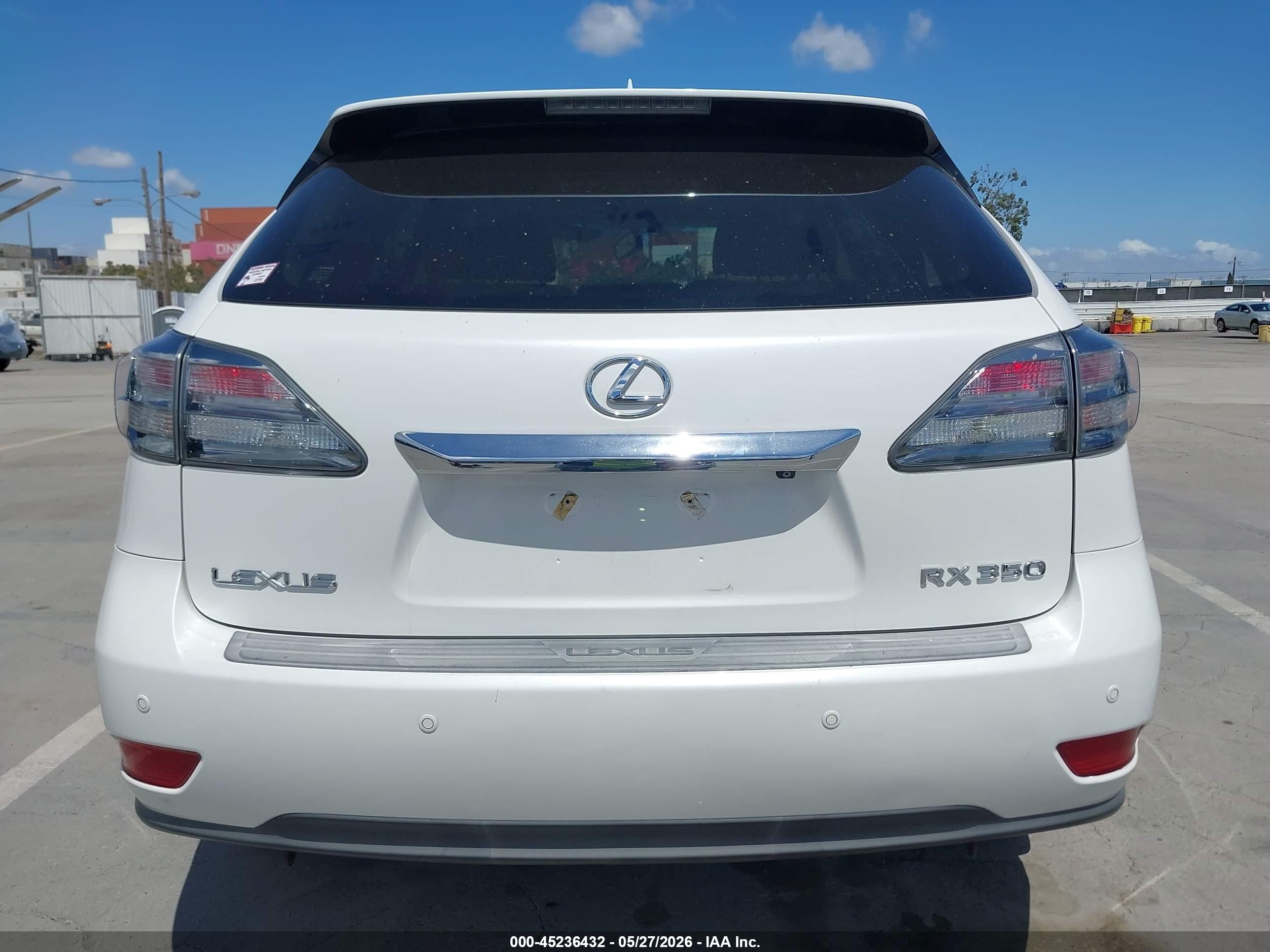 2010 Lexus Rx 350   Белый vin: JTJZK1BA8A2408374