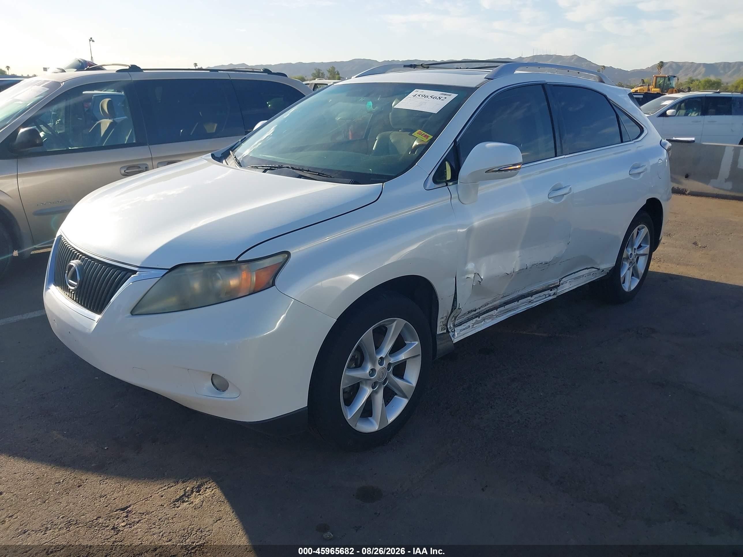 2011 Lexus Rx 350   White vin: JTJZK1BA8B2003147