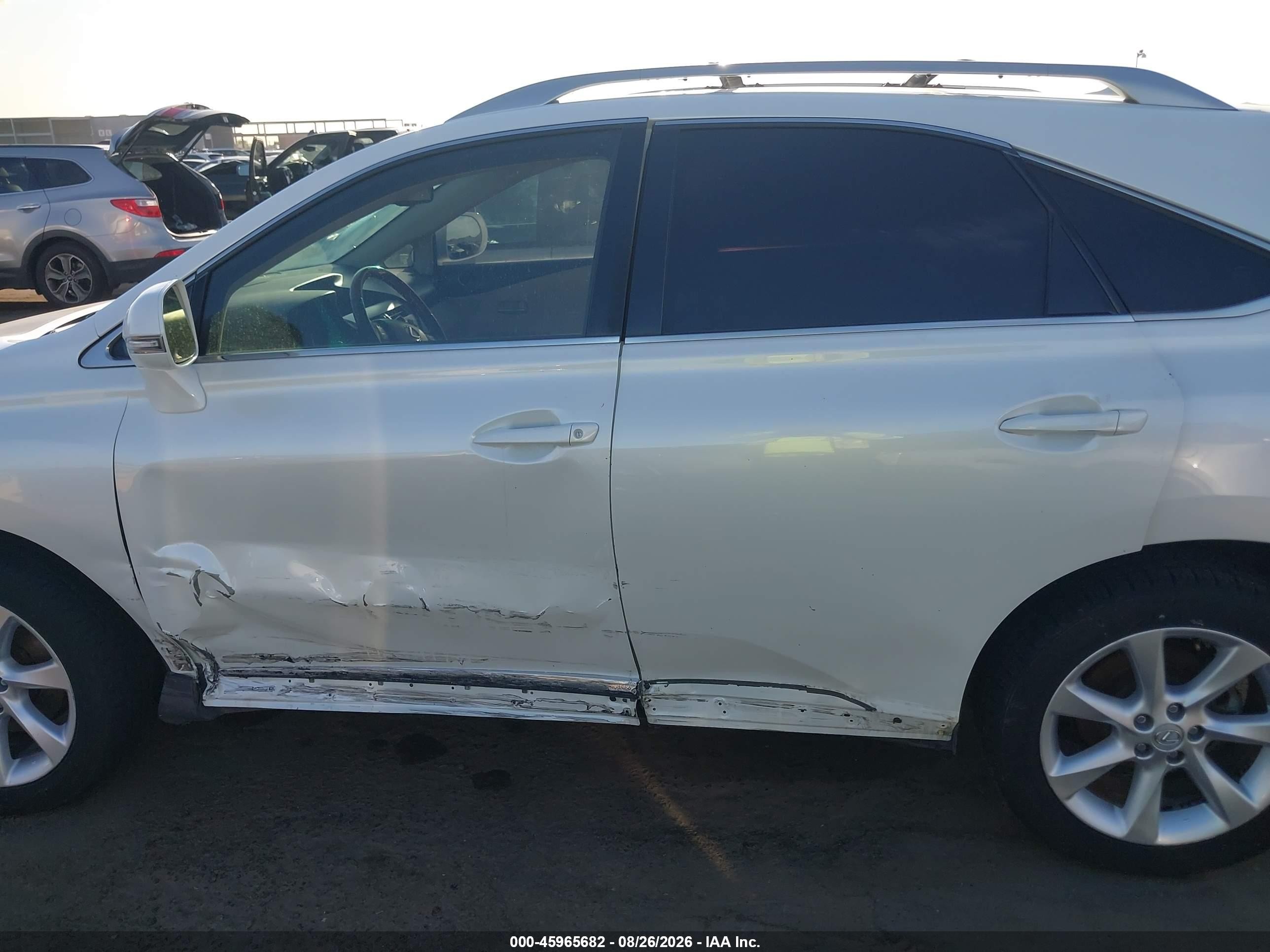2011 Lexus Rx 350   White vin: JTJZK1BA8B2003147