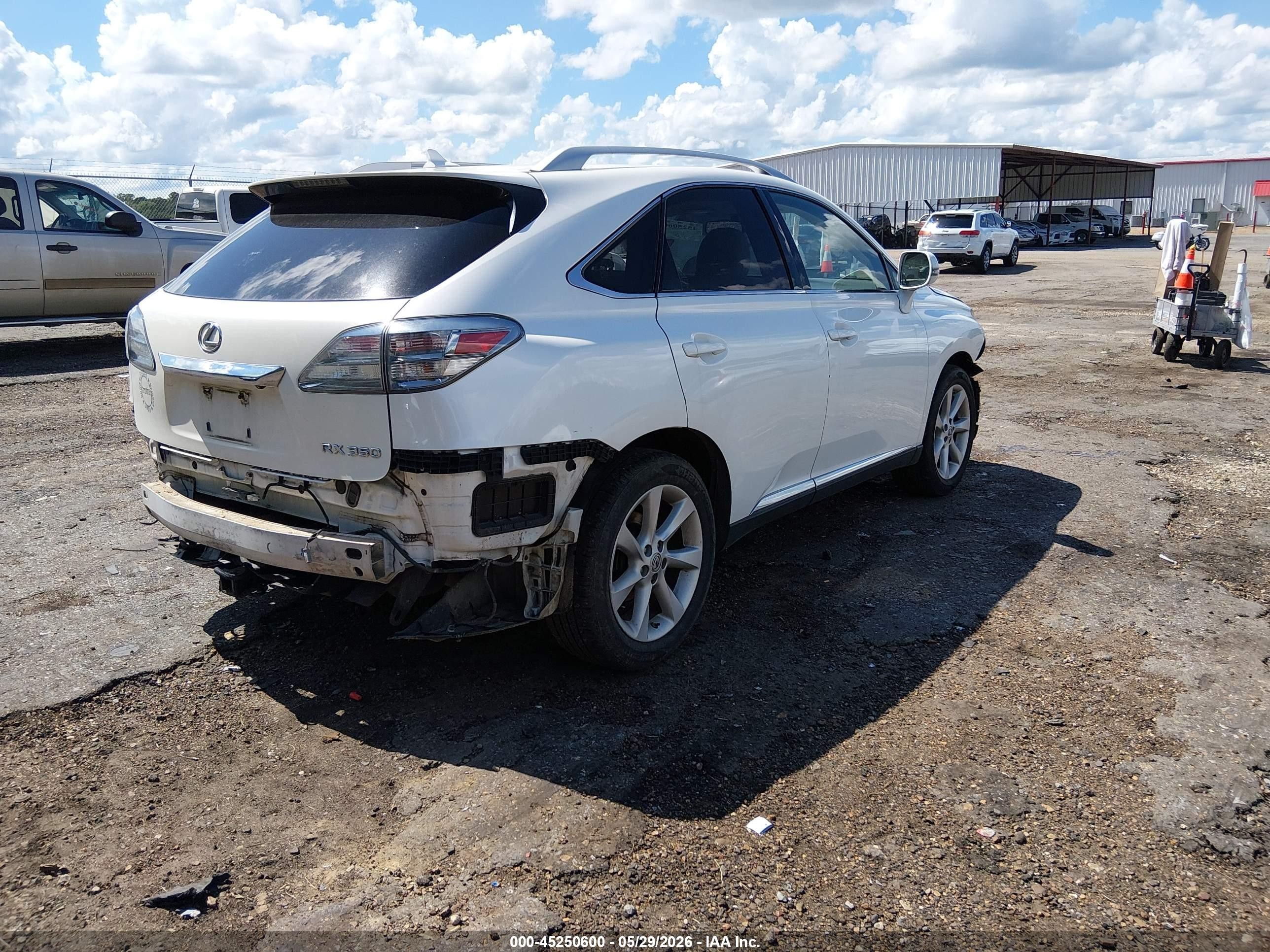 2012 Lexus Rx 350 White vin: JTJZK1BA8C2005871