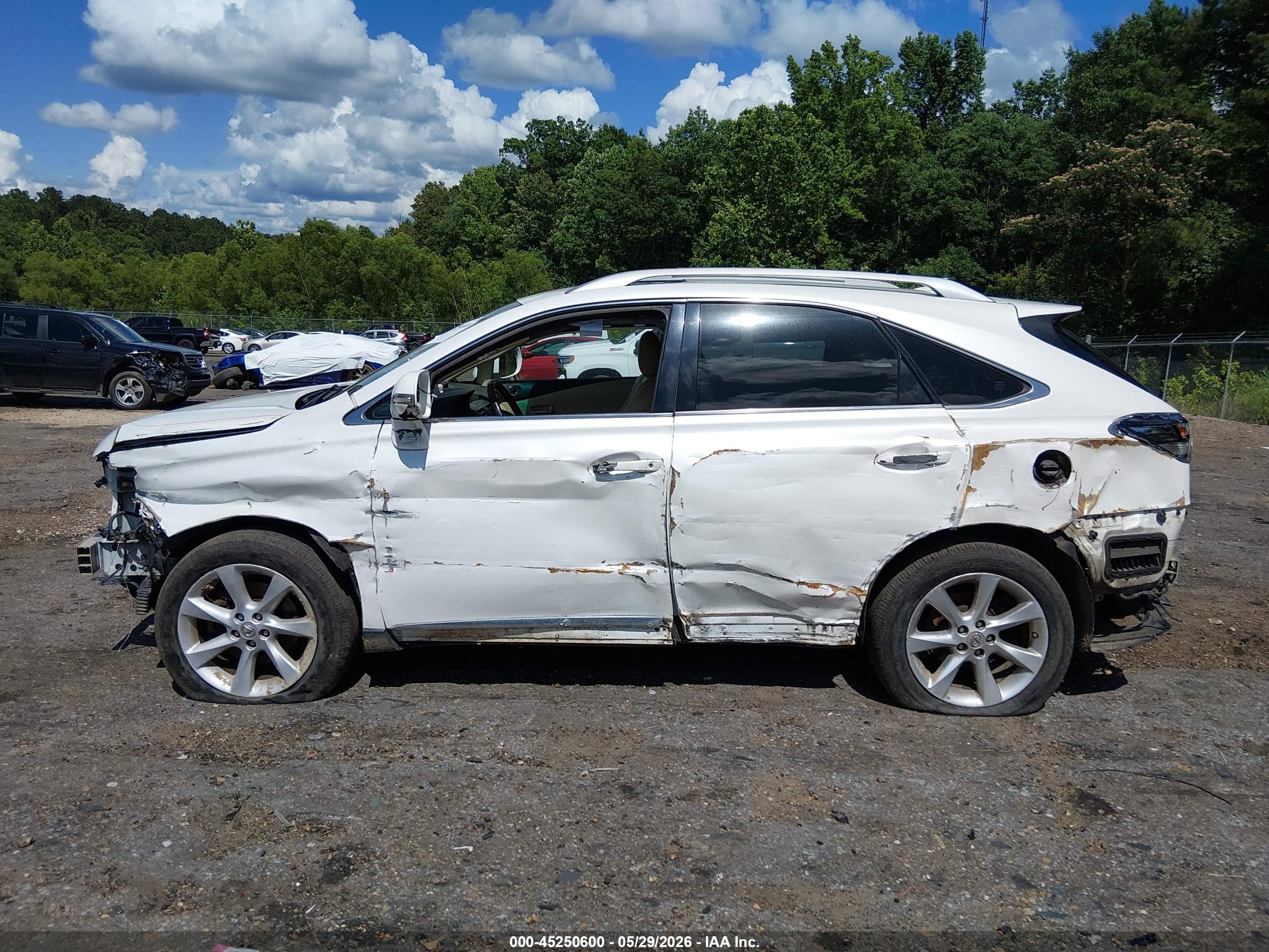 2012 Lexus Rx 350 White vin: JTJZK1BA8C2005871