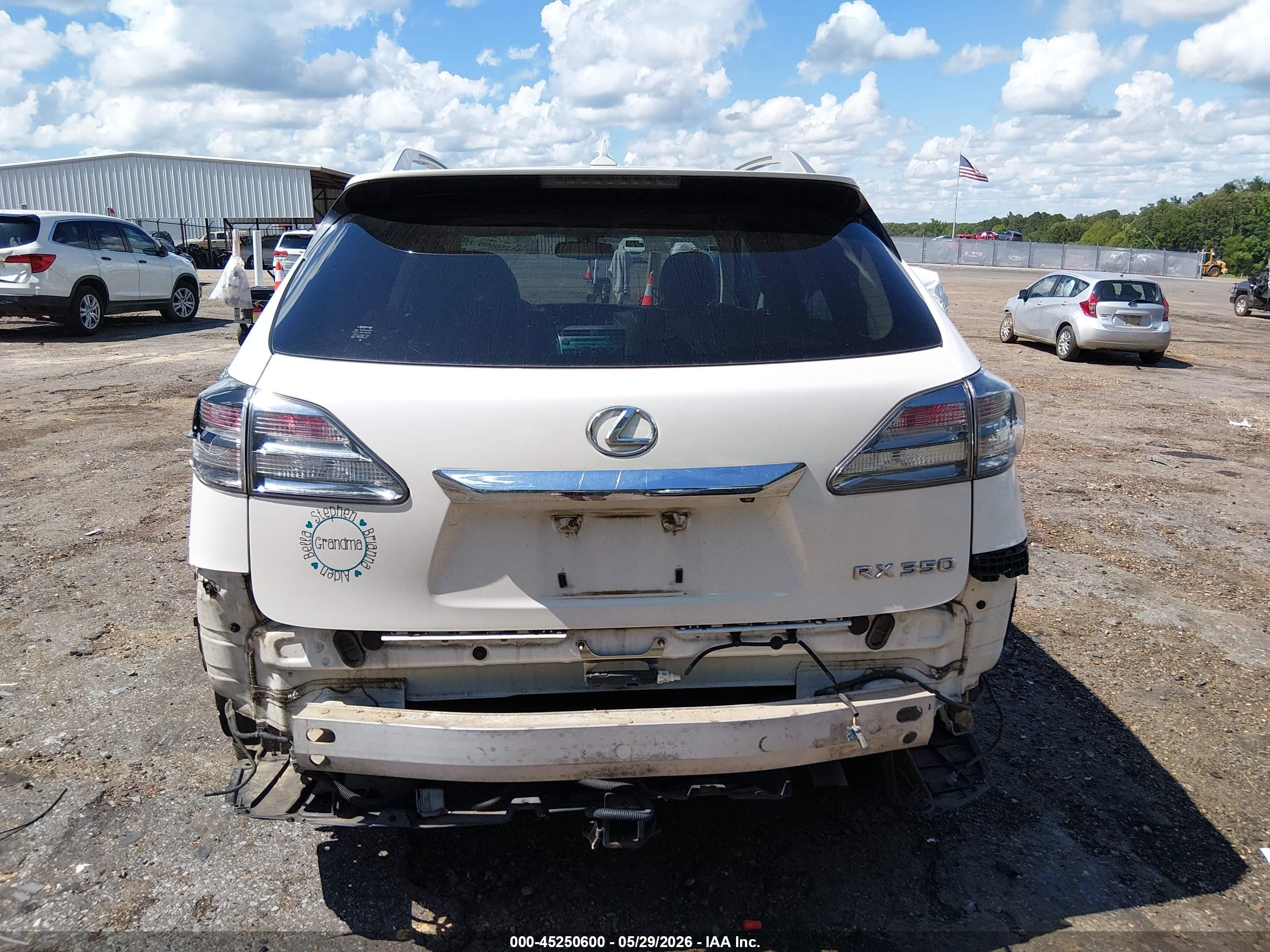 2012 Lexus Rx 350 White vin: JTJZK1BA8C2005871
