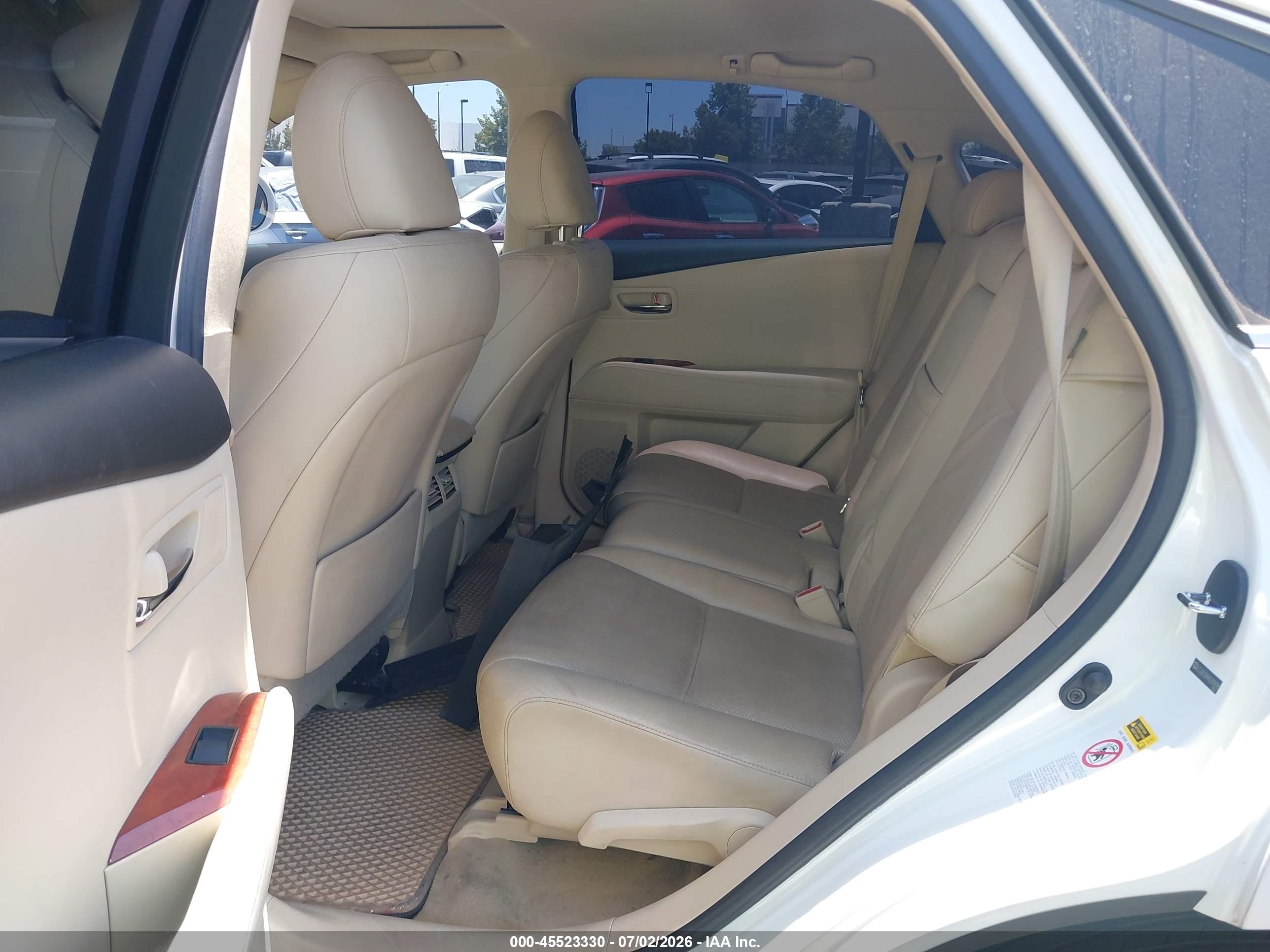 2010 Lexus Rx 350   White vin: JTJZK1BA9A2409095