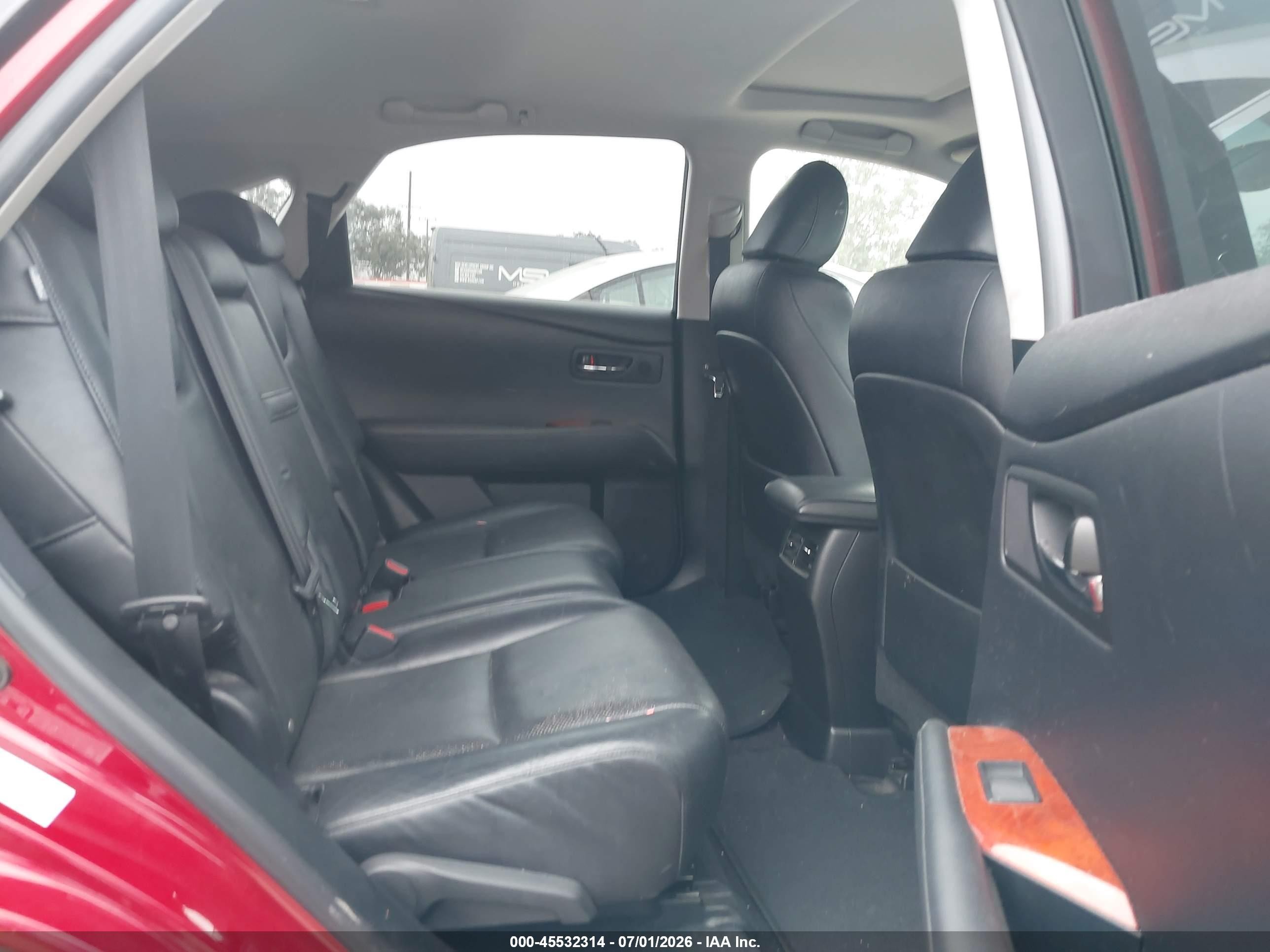 2010 Lexus Rx 350 Red vin: JTJZK1BA9A2409470