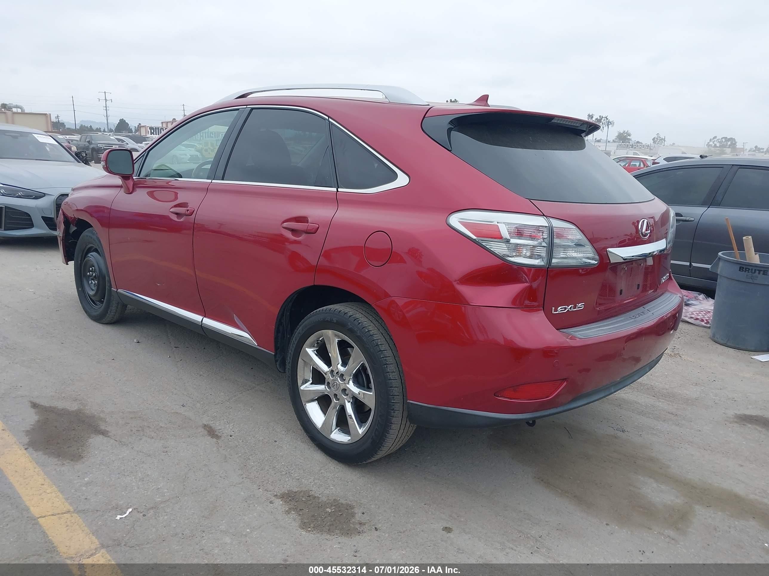 2010 Lexus Rx 350 Red vin: JTJZK1BA9A2409470
