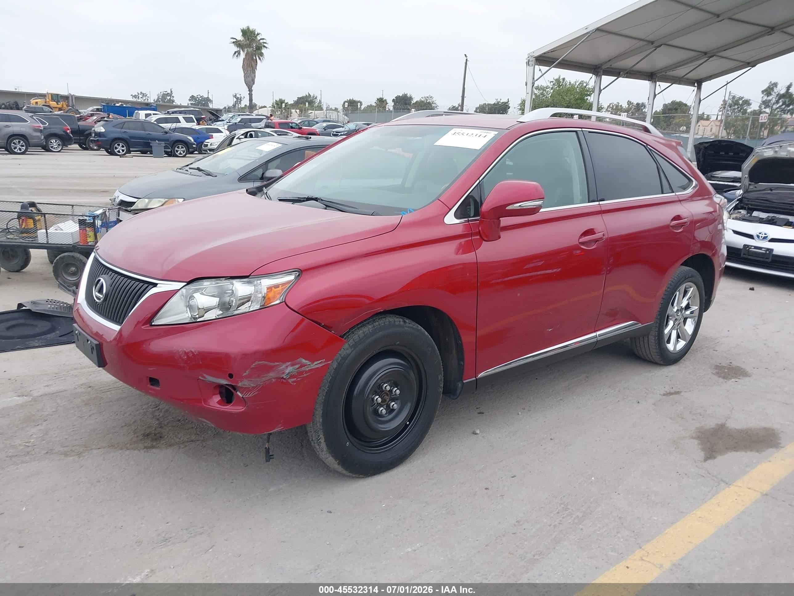 2010 Lexus Rx 350 Red vin: JTJZK1BA9A2409470