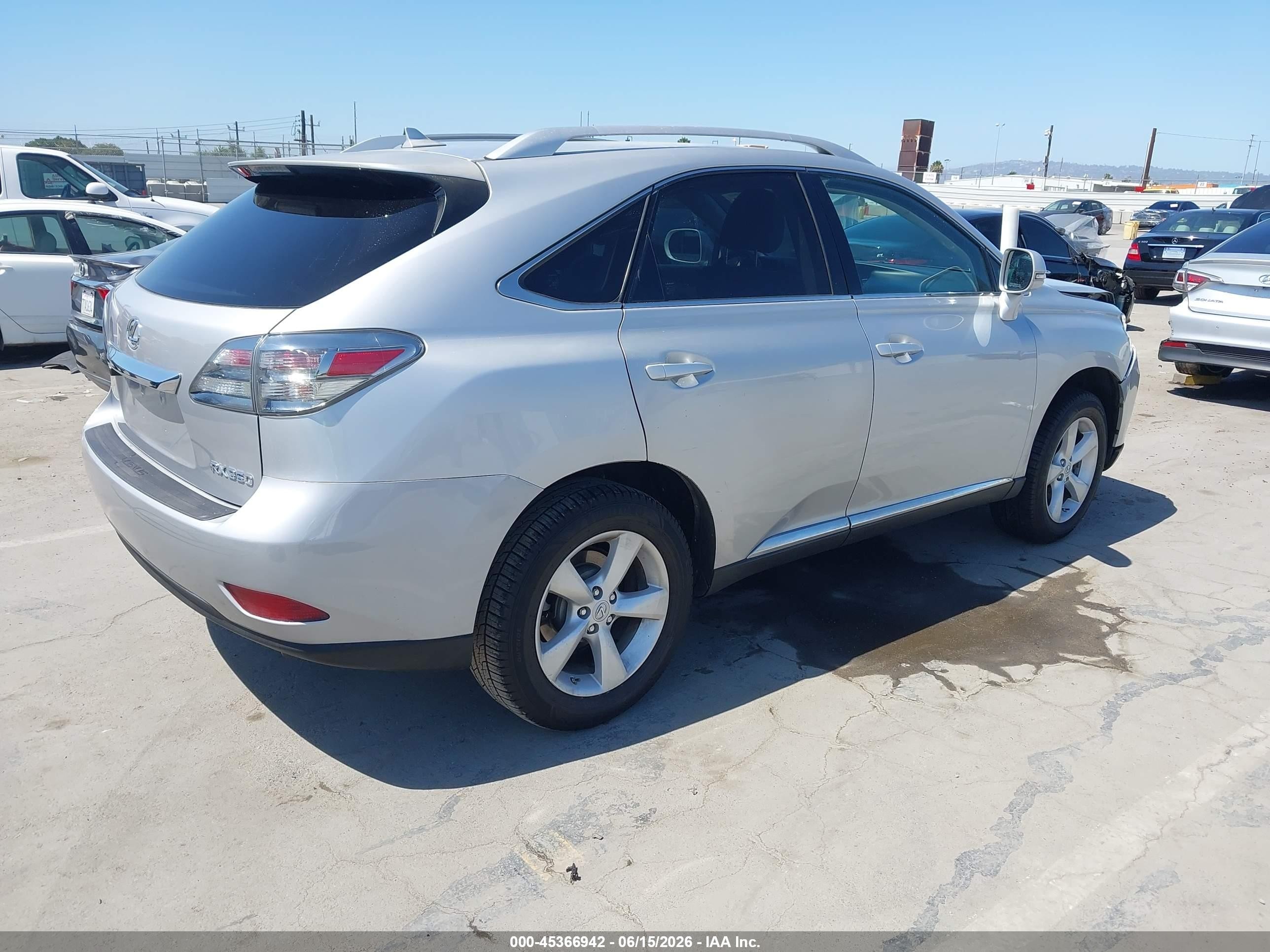 2012 Lexus Rx 350 Silver vin: JTJZK1BA9C2414350