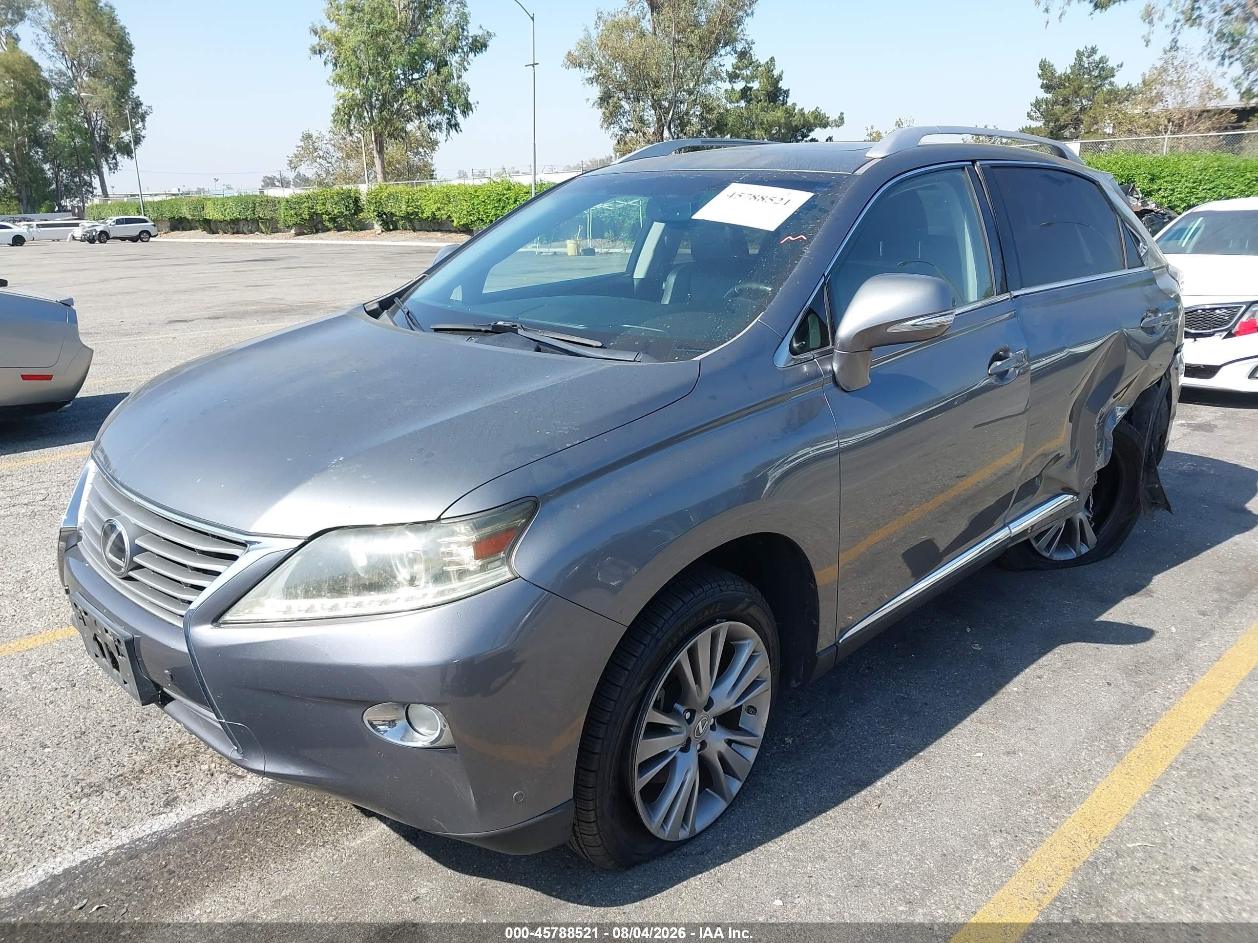 2013 Lexus Rx 350   Gray vin: JTJZK1BA9D2415418